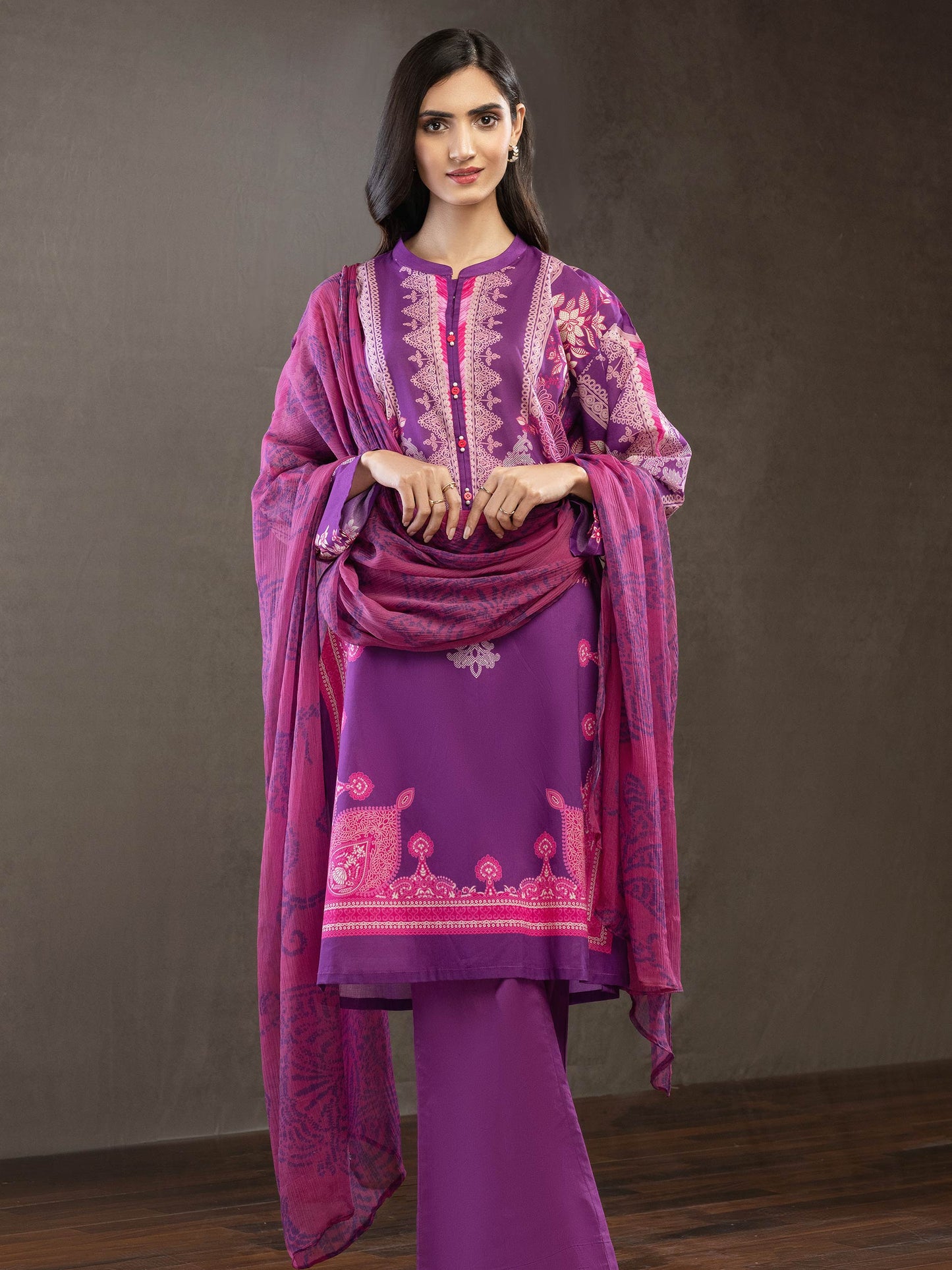 2 Piece Lawn Suit-Printed (Unstitched)