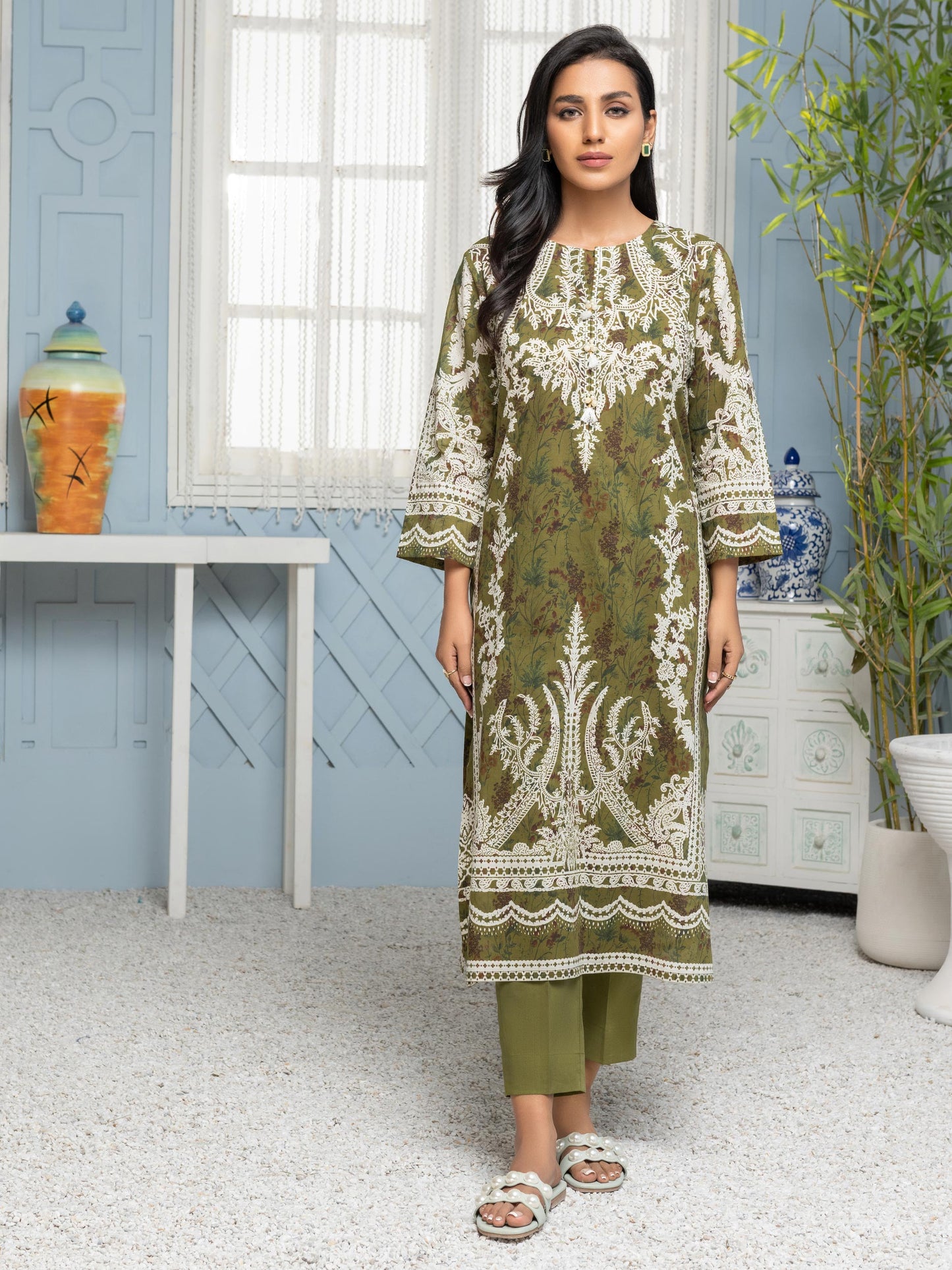 2 Piece Lawn Suit-Printed (Unstitched)