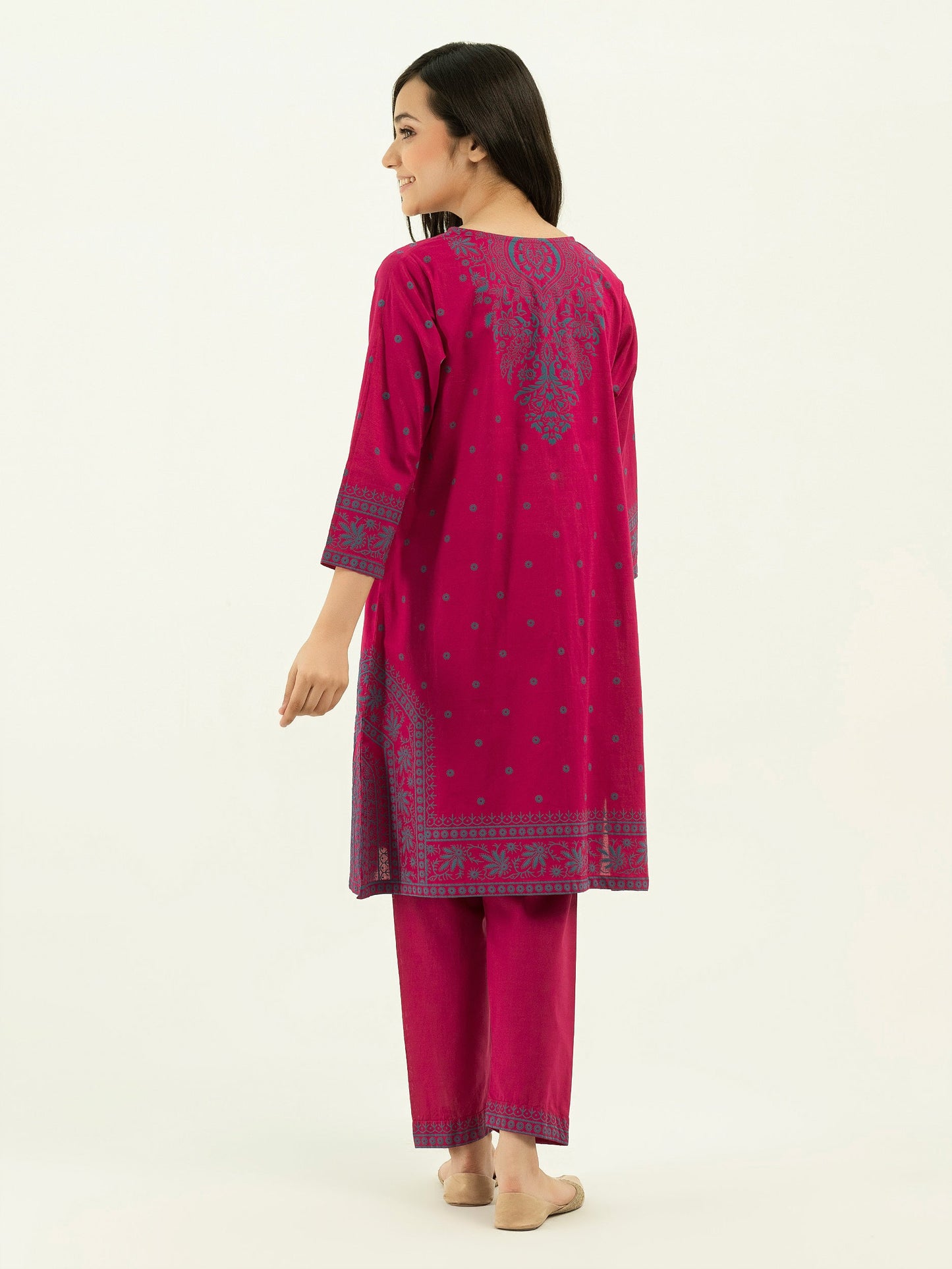 2 Piece Lawn Suit-Pasted (Pret)