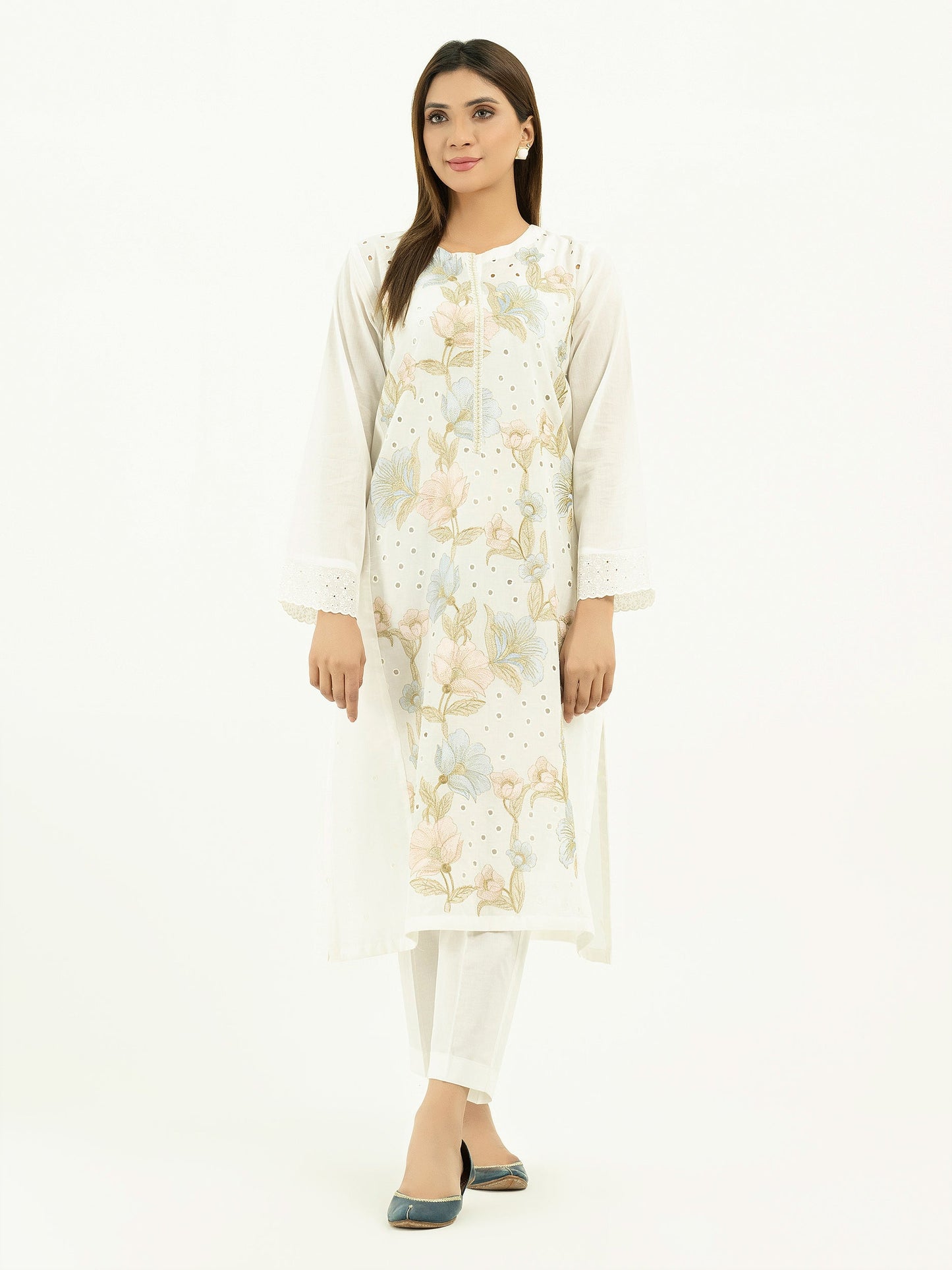 Lawn Shirt-Embroidered (Pret)
