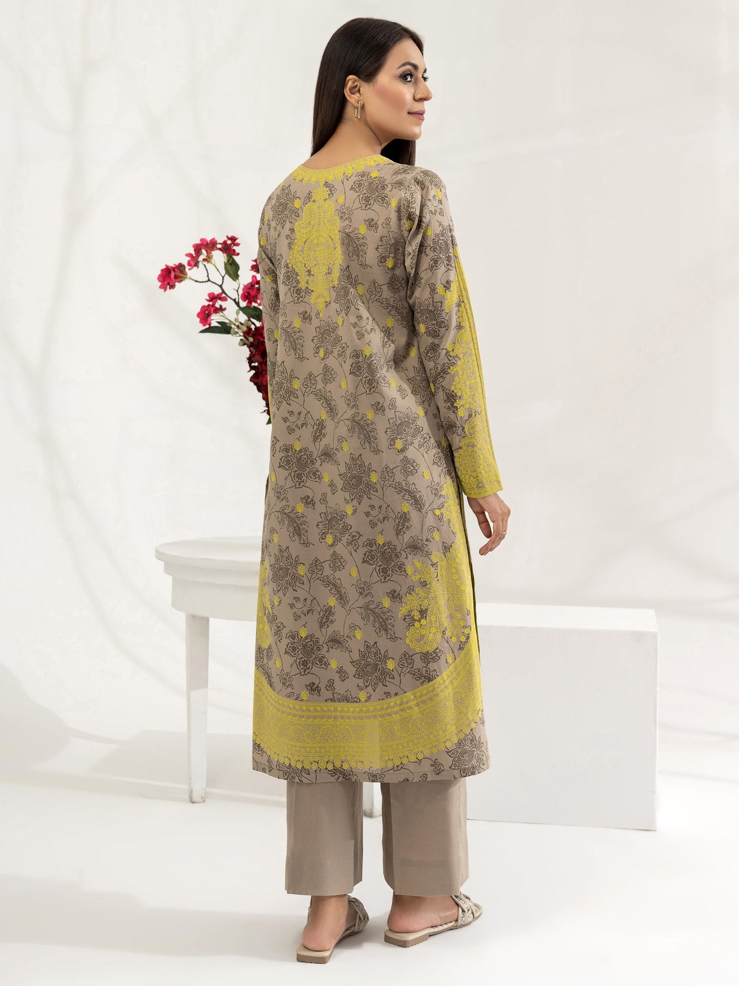 2 Piece Lawn Suit-Pasted (Unstitched)