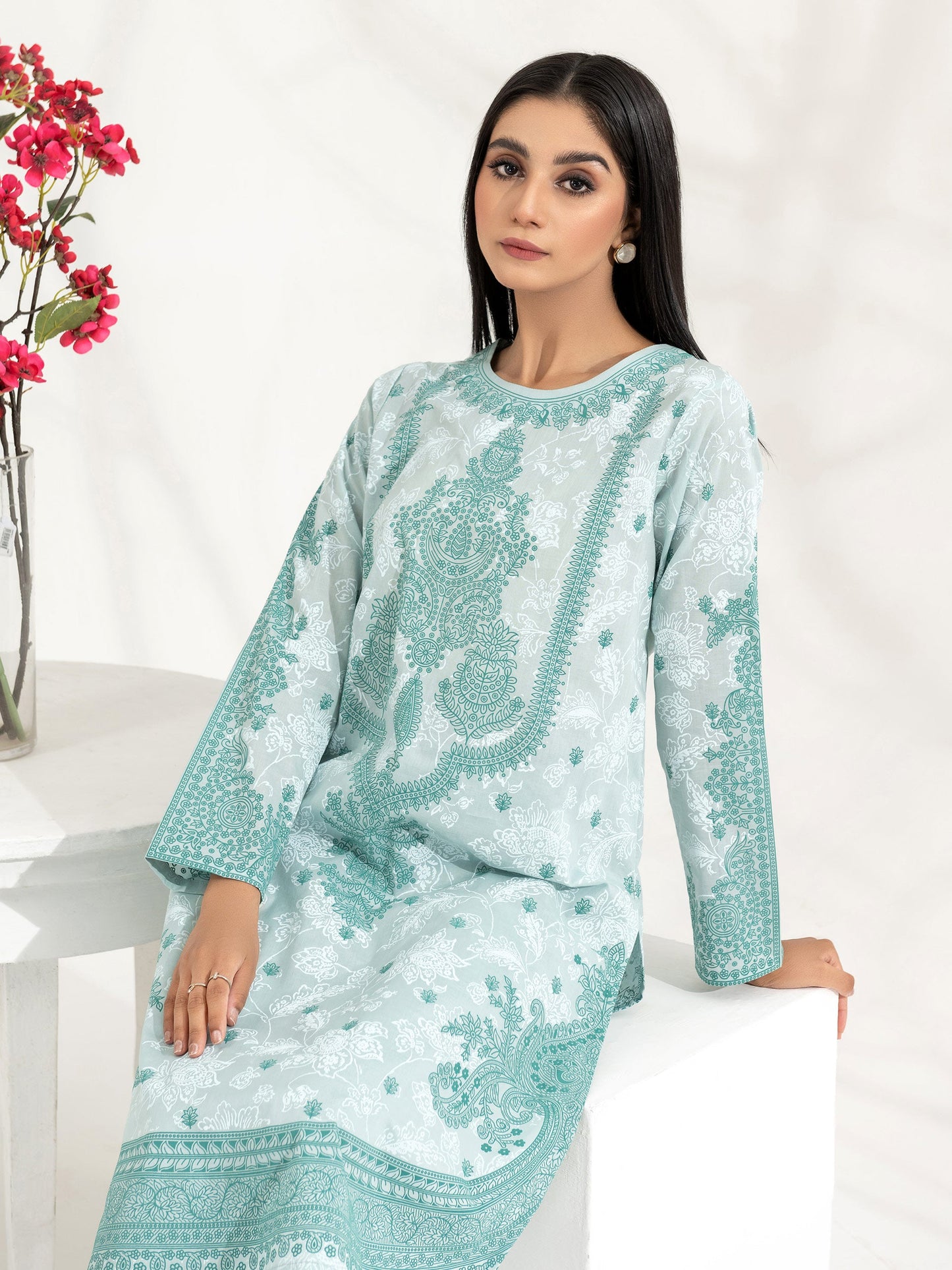 2 Piece Lawn Suit-Pasted (Unstitched)