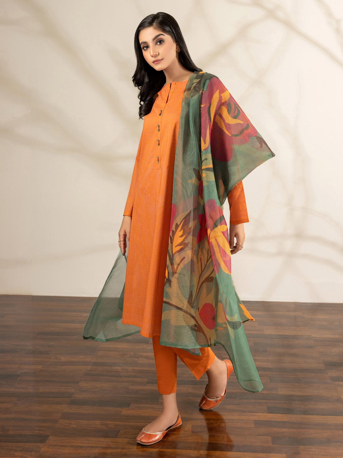 3 Piece Lawn Suit-Pasted (Unstitched)