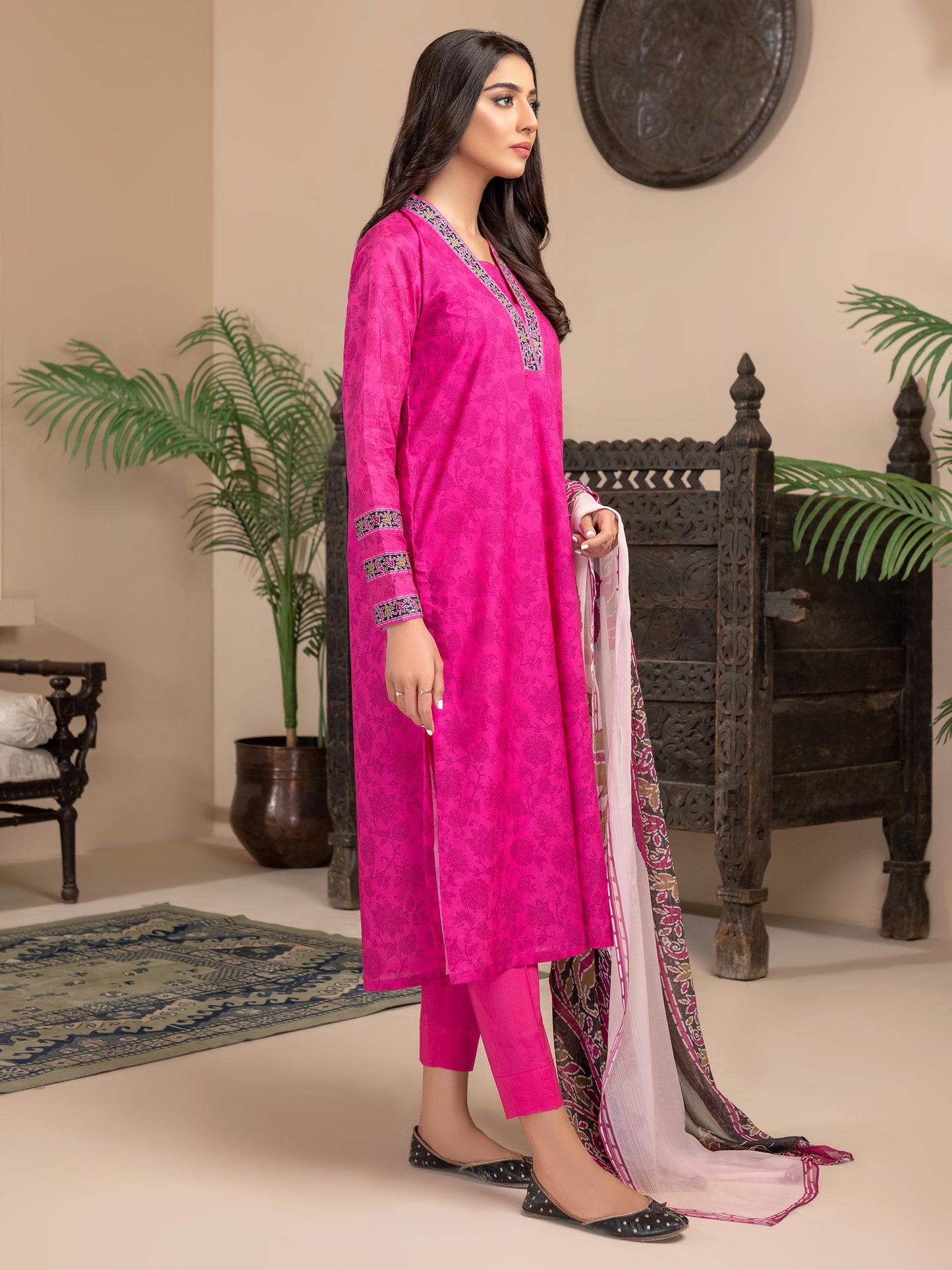 3 Piece Lawn Suit-Printed (Unstitched)