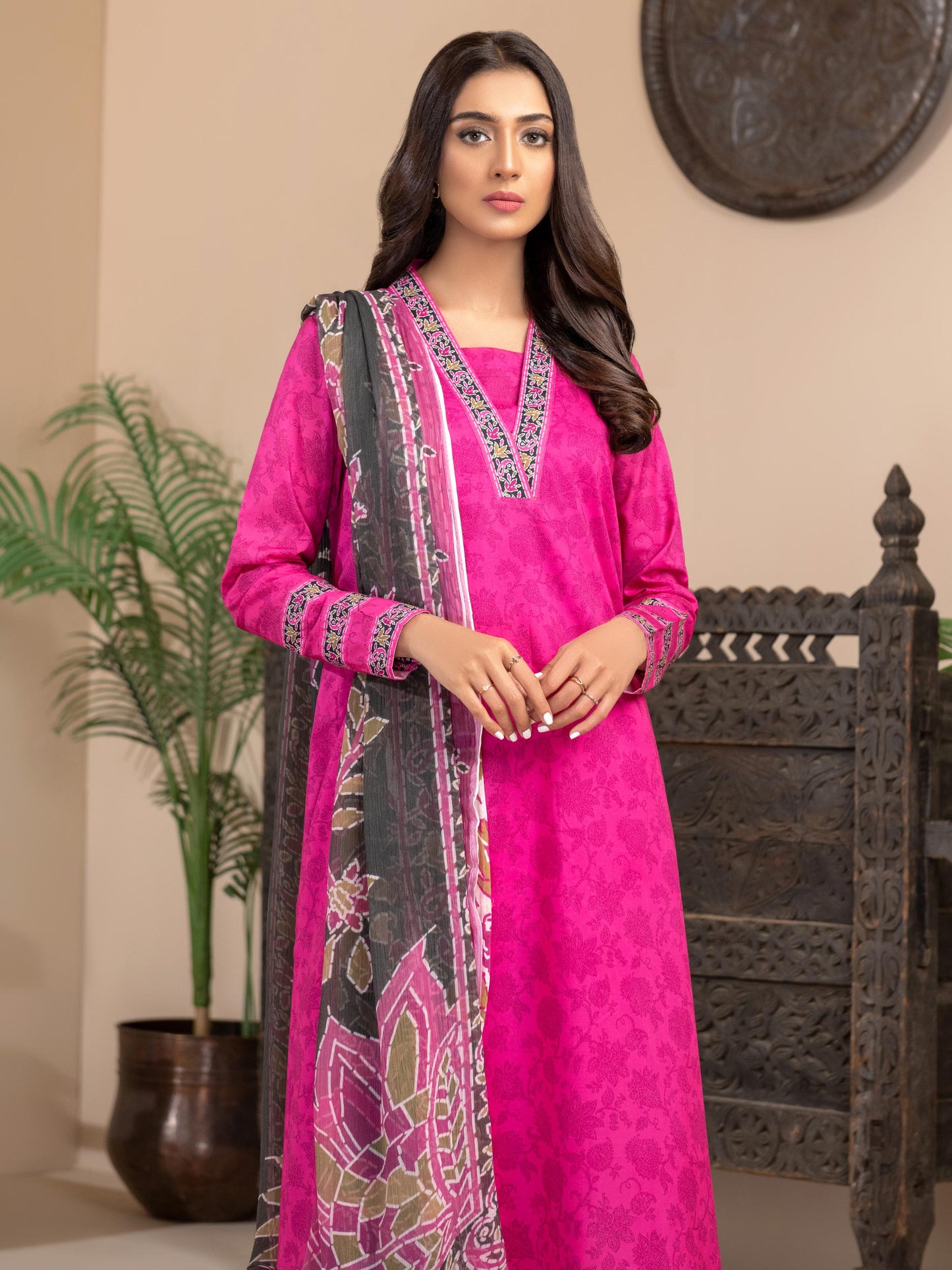 3 Piece Lawn Suit-Printed (Unstitched)