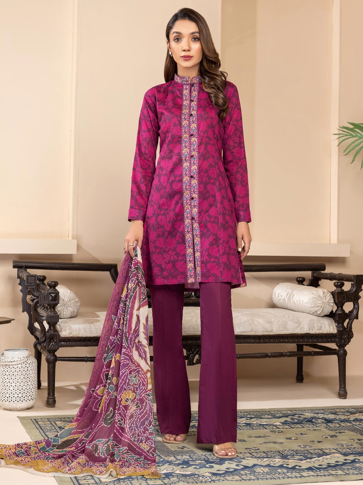3 Piece Lawn Suit-Printed (Unstitched)