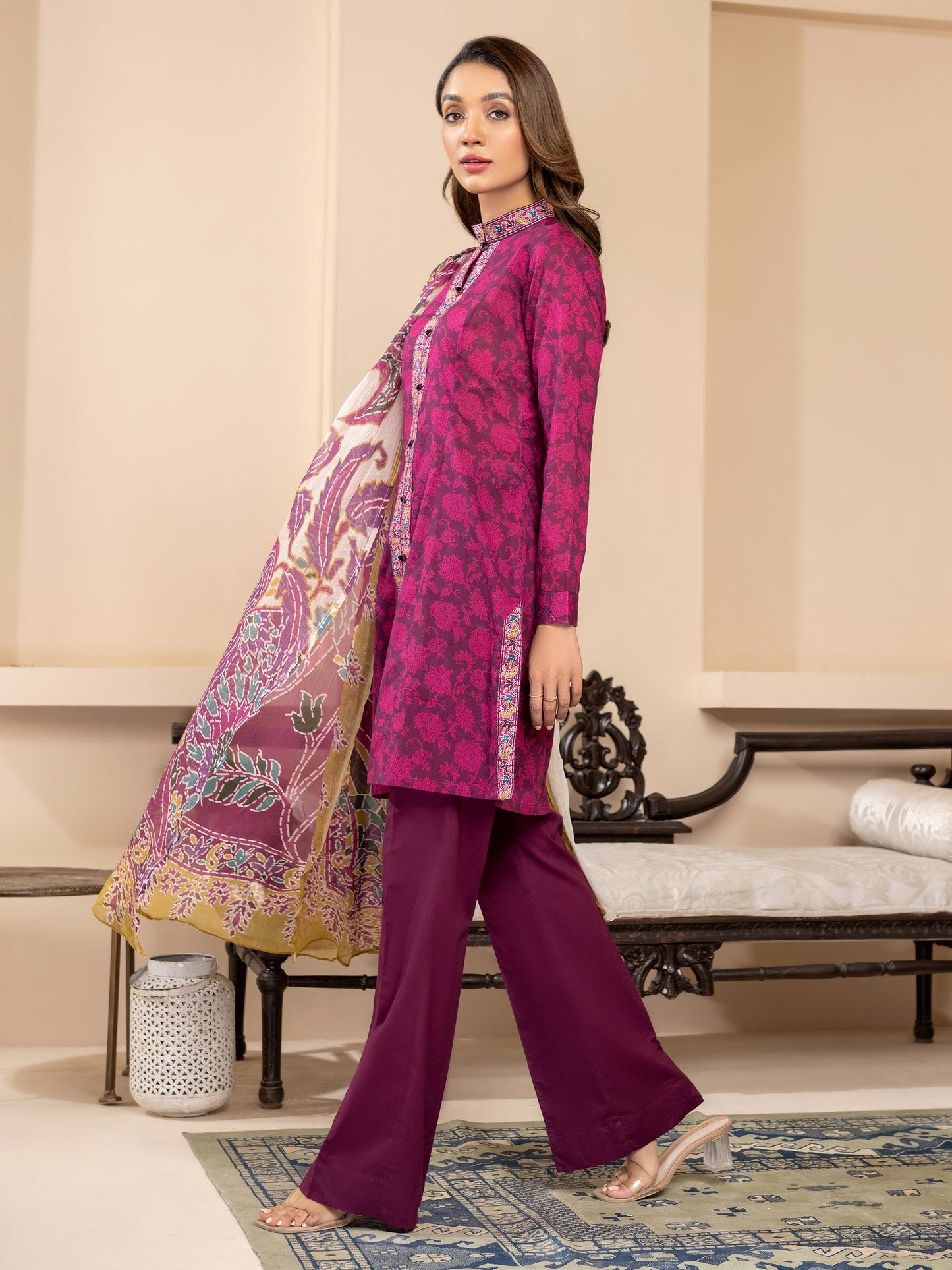 3 Piece Lawn Suit-Printed (Unstitched)