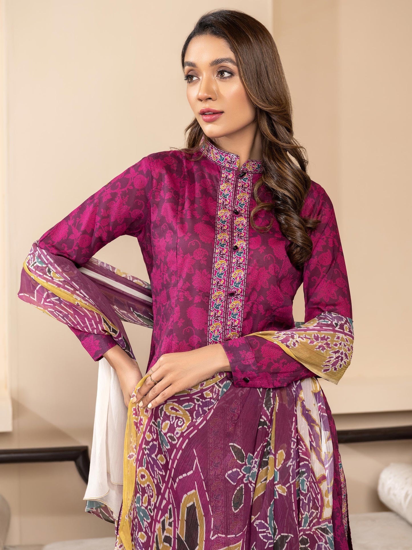 3 Piece Lawn Suit-Printed (Unstitched)