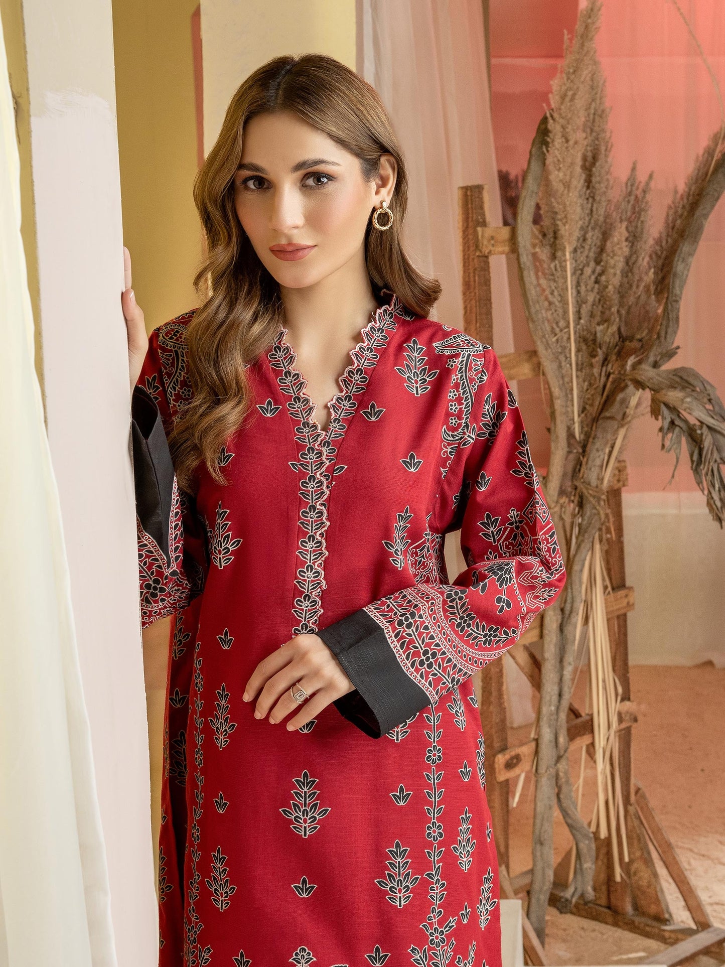 Khaddar Shirt-Paste Print(Unstitched)