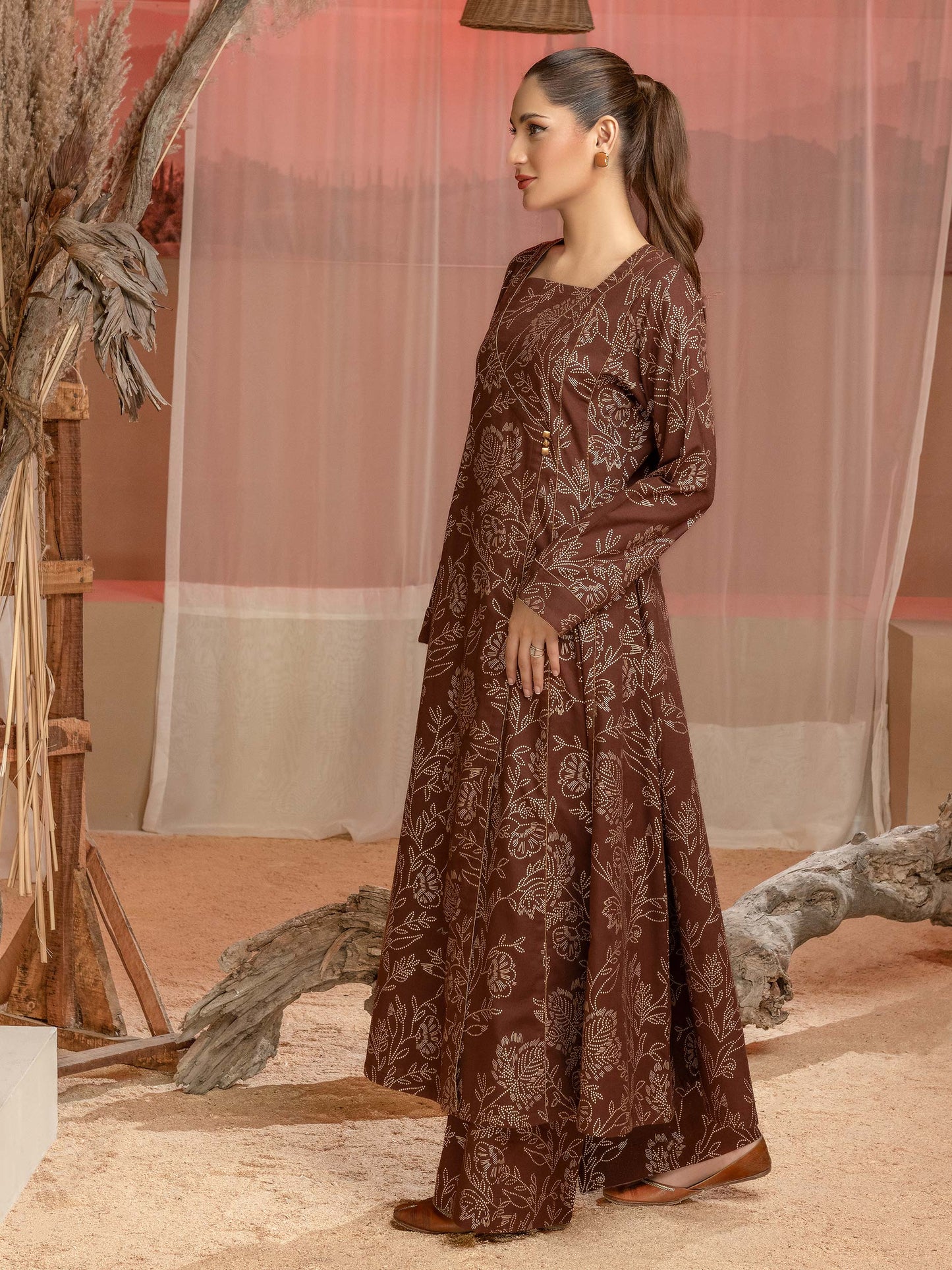 Khaddar Shirt-Paste Print(Unstitched)