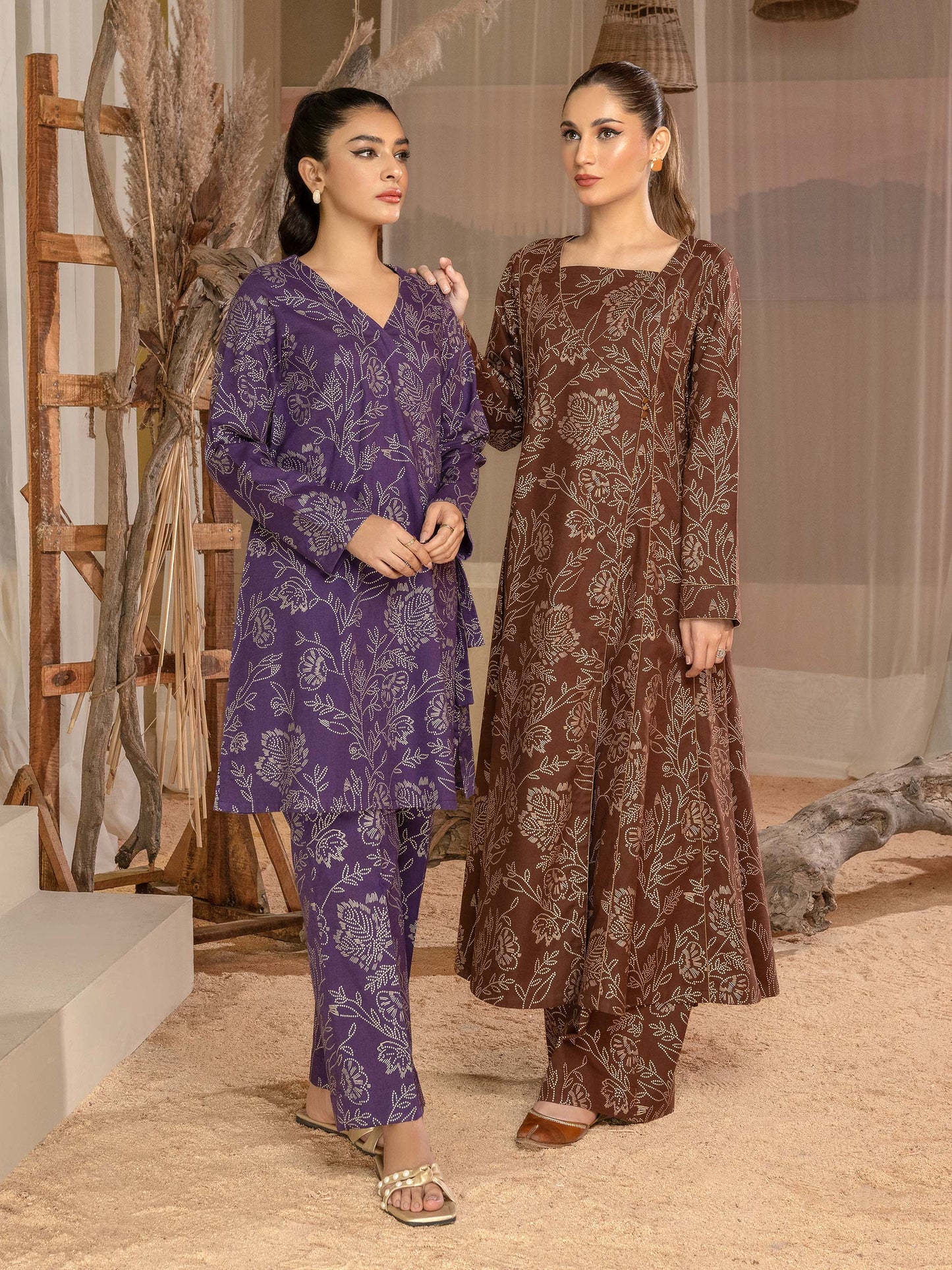 Khaddar Shirt-Paste Print(Unstitched)