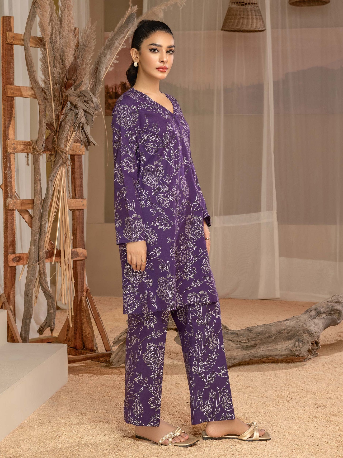 Khaddar Shirt-Paste Print(Unstitched)