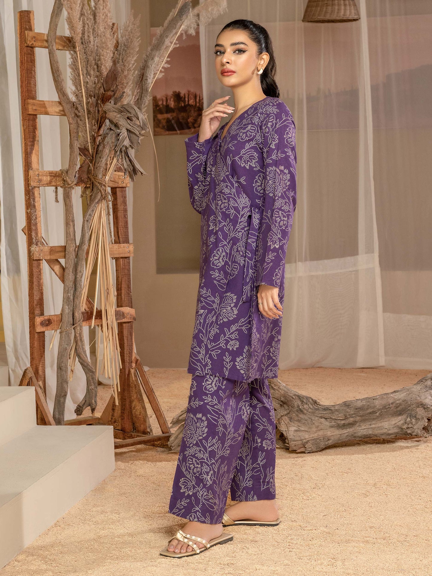 Khaddar Shirt-Paste Print(Unstitched)