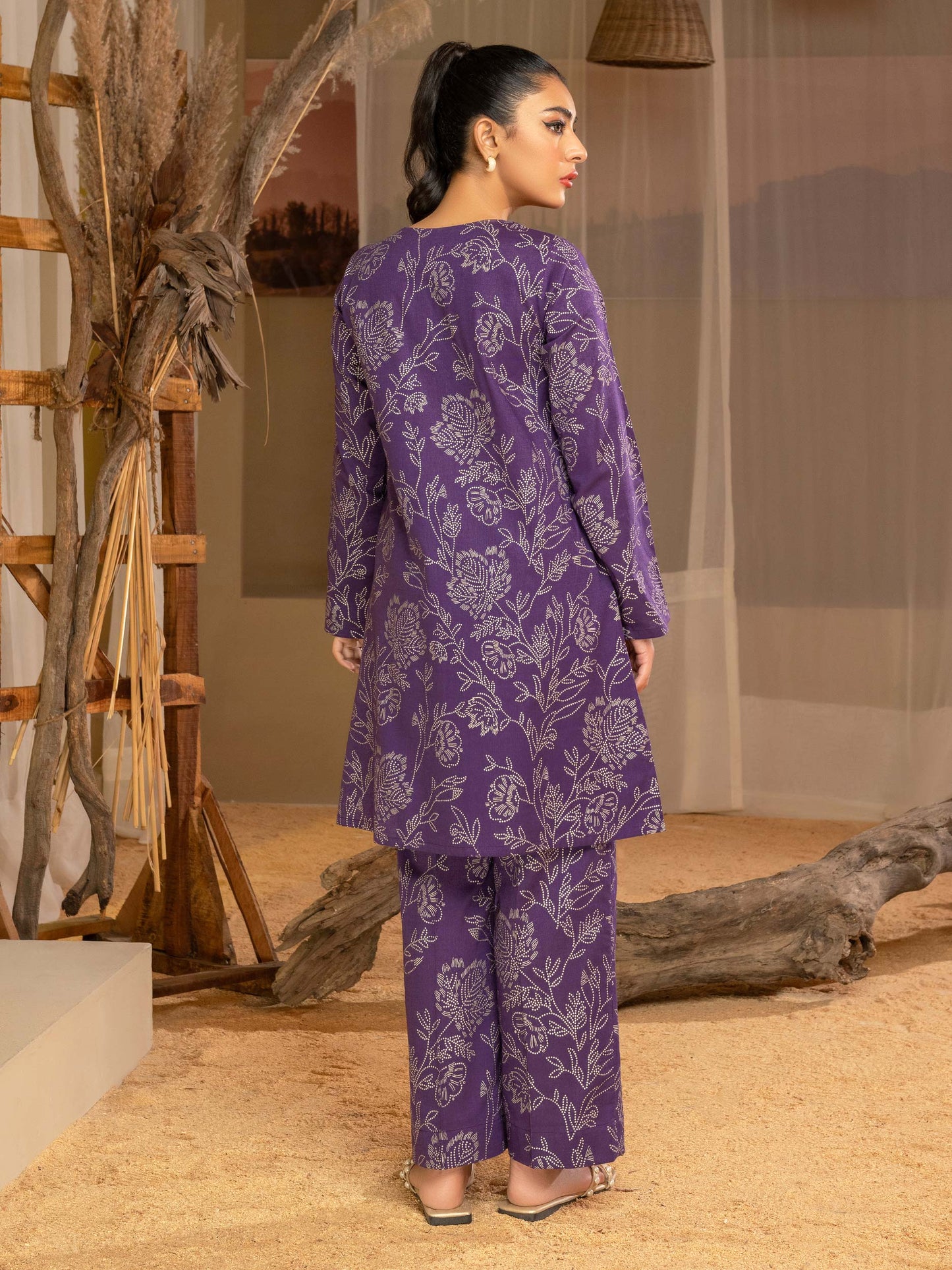 Khaddar Shirt-Paste Print(Unstitched)