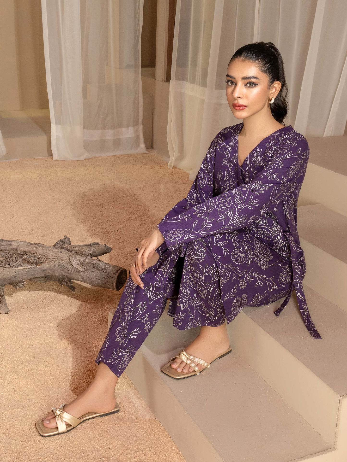 Khaddar Shirt-Paste Print(Unstitched)