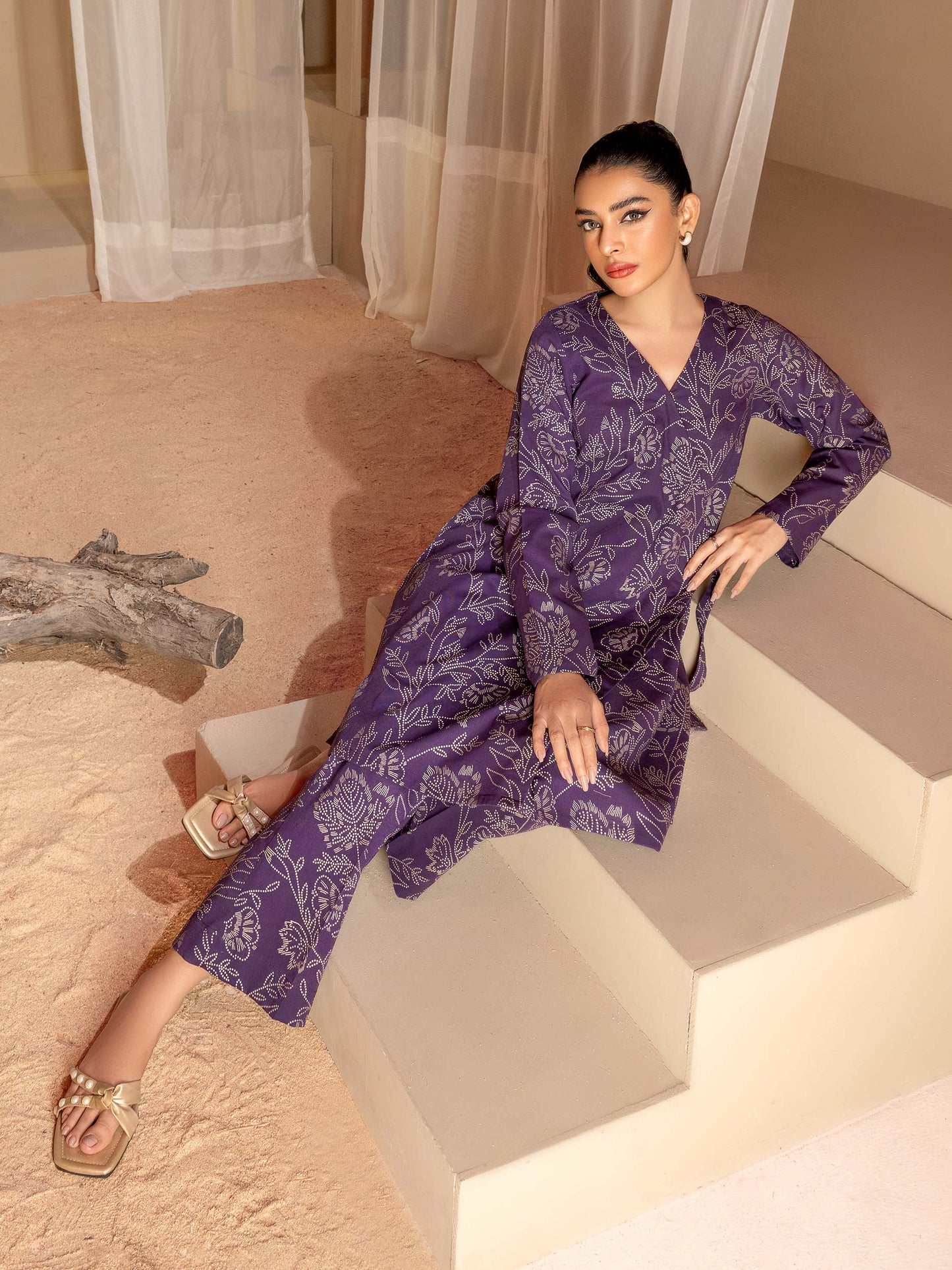 Khaddar Shirt-Paste Print(Unstitched)