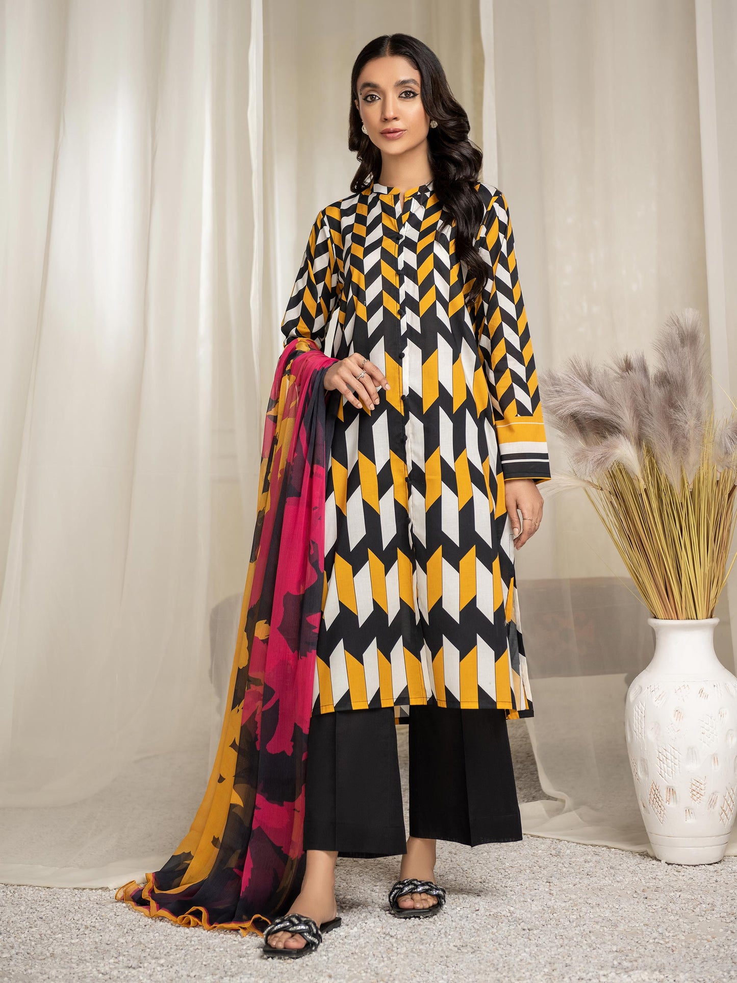 2 Piece Lawn Suit-Printed (Unstitched)