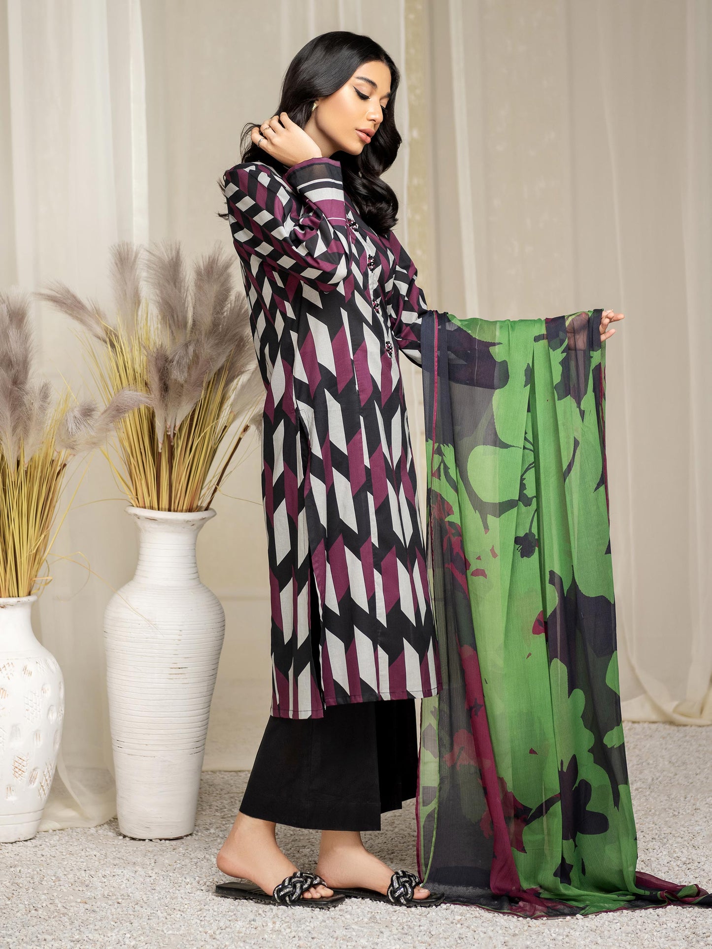 2 Piece Lawn Suit-Printed (Unstitched)