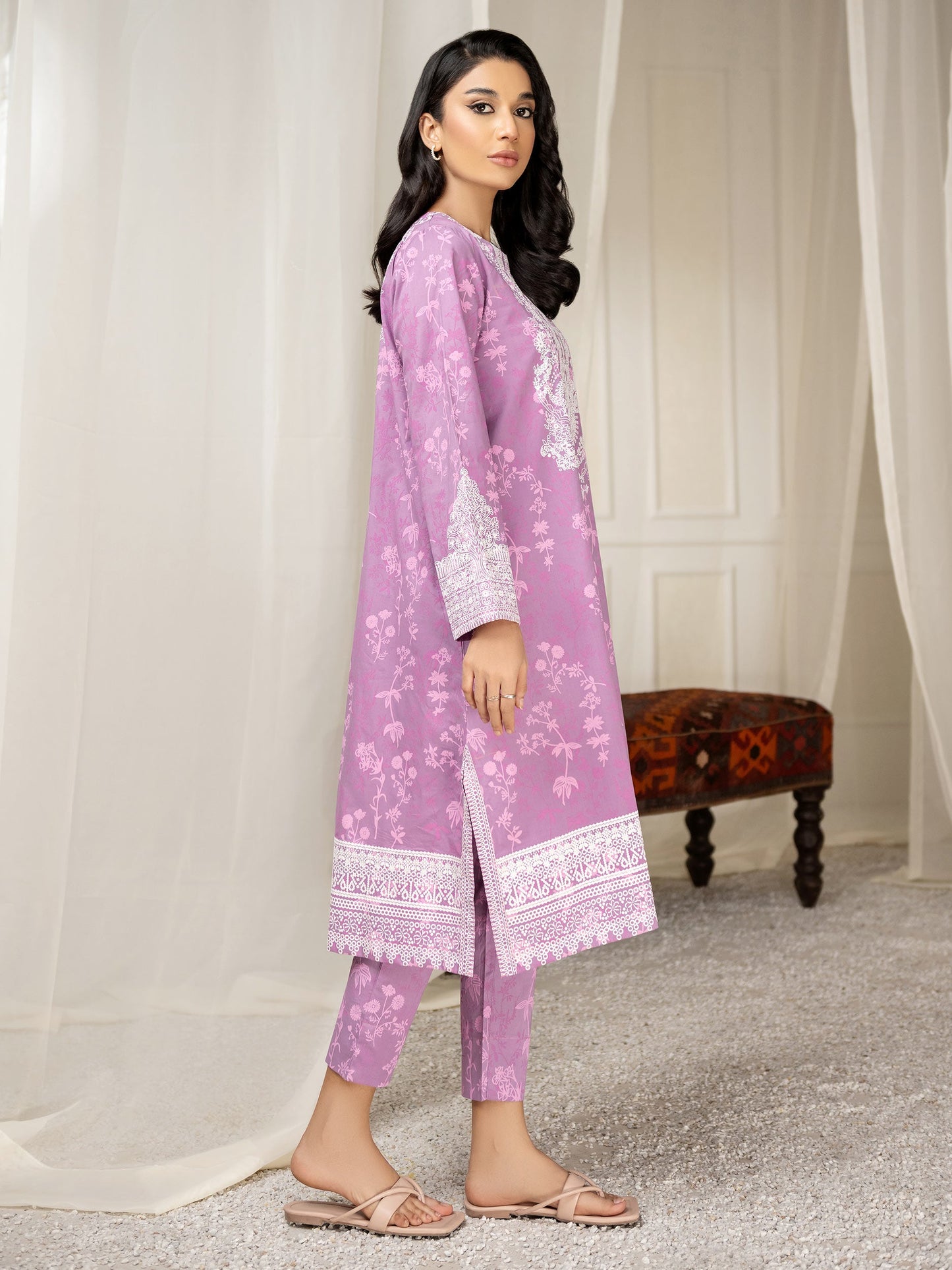 2 Piece Lawn Suit-Pasted (Unstitched)