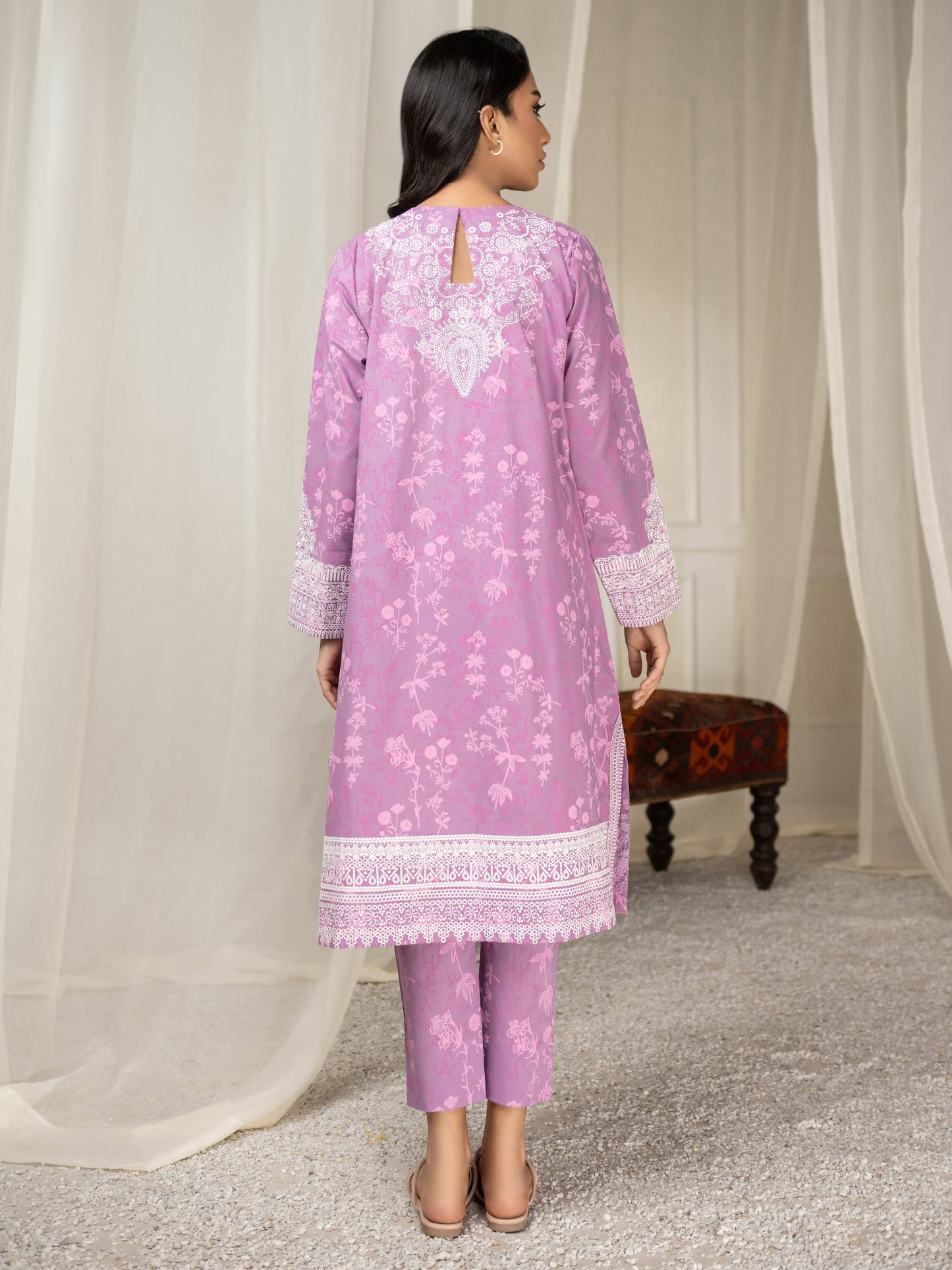 2 Piece Lawn Suit-Pasted (Unstitched)