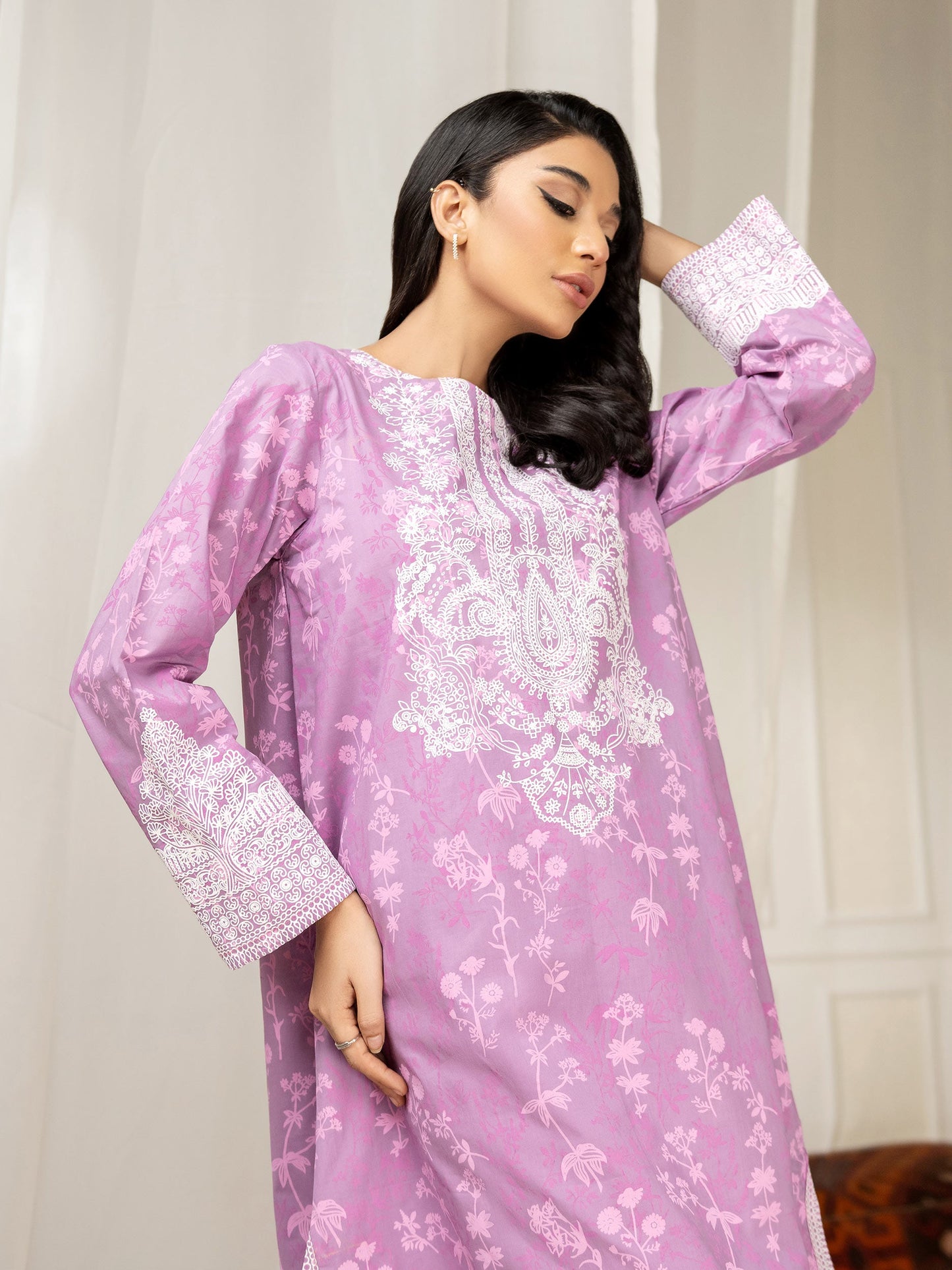 2 Piece Lawn Suit-Pasted (Unstitched)