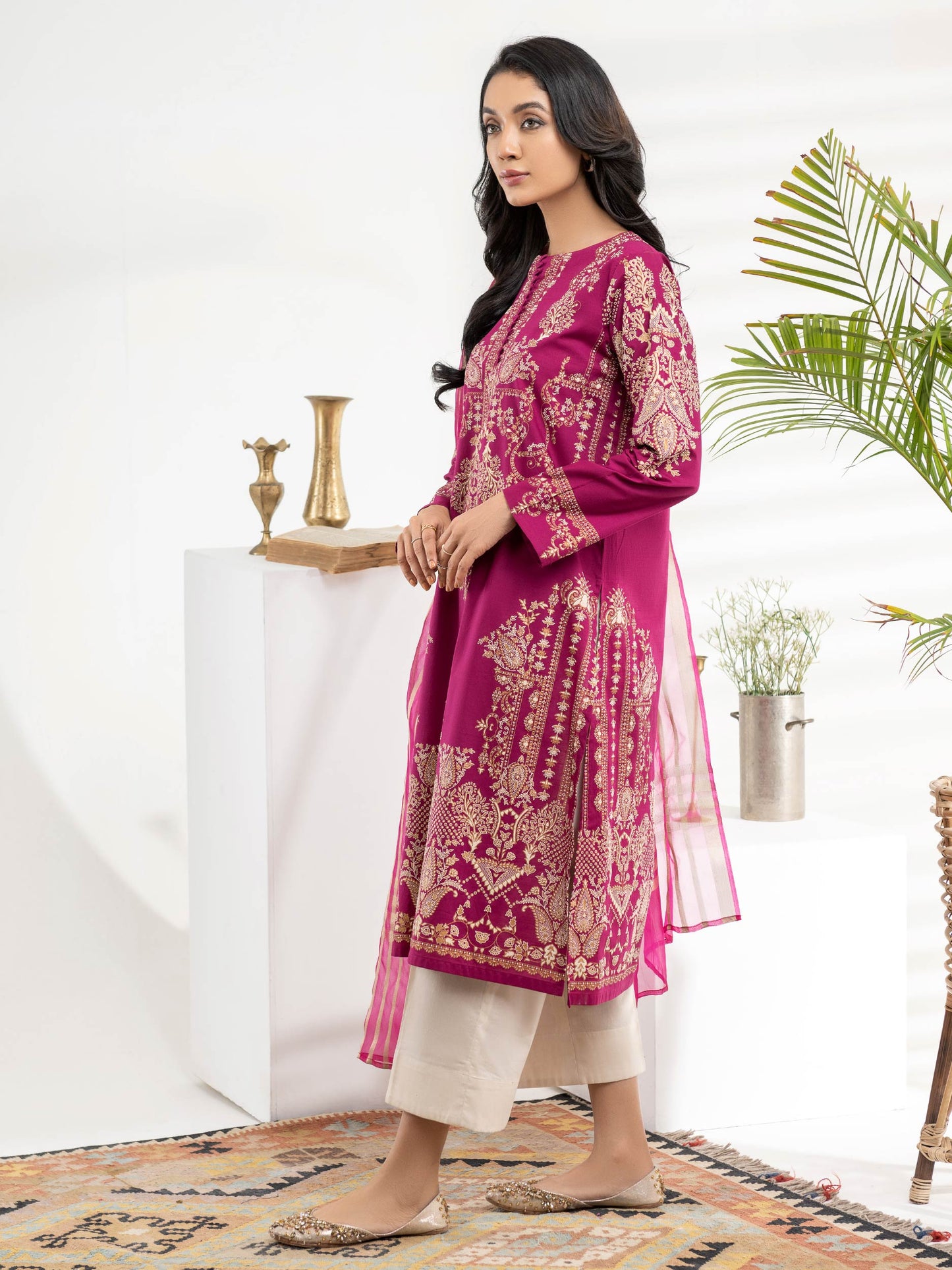 2 Piece Lawn Suit-Pasted (Unstitched)