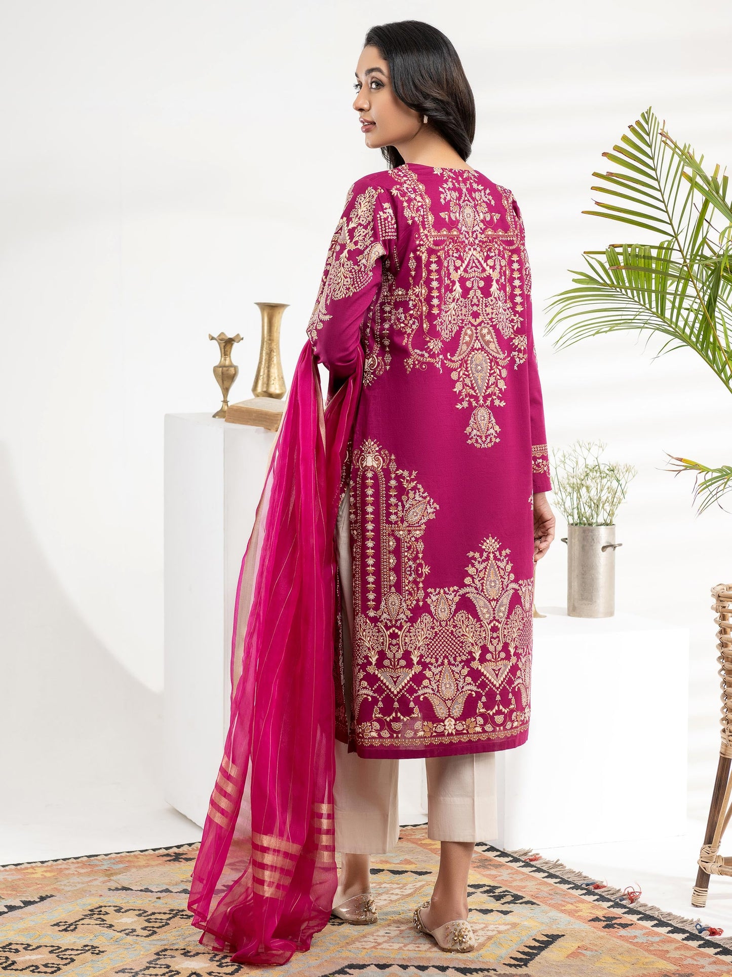 2 Piece Lawn Suit-Pasted (Unstitched)