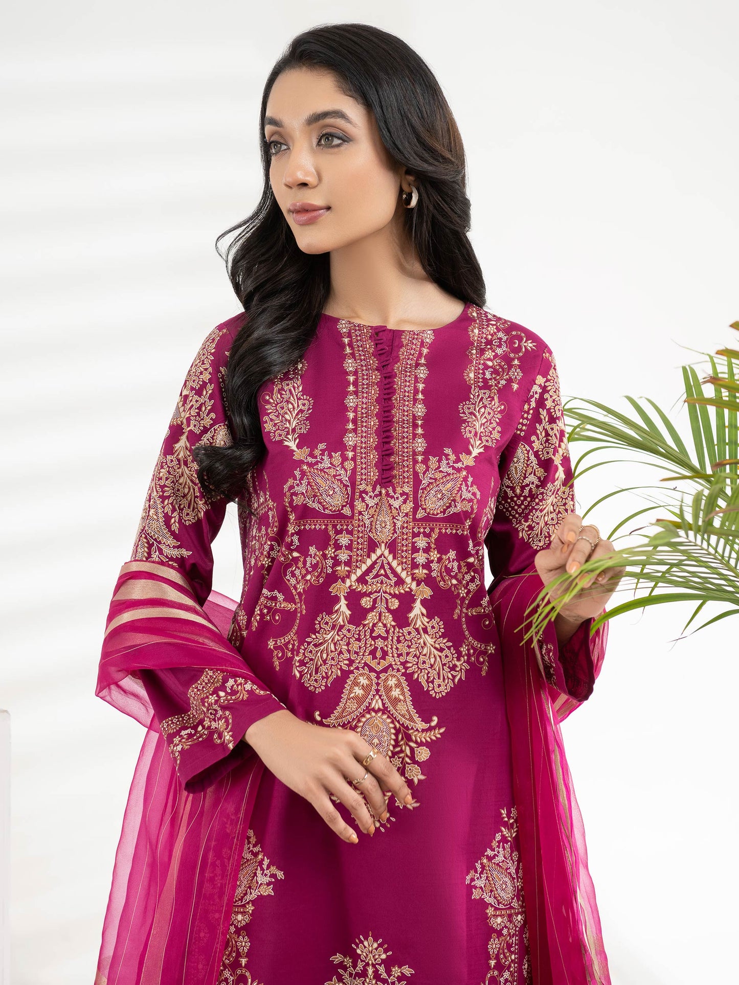 2 Piece Lawn Suit-Pasted (Unstitched)