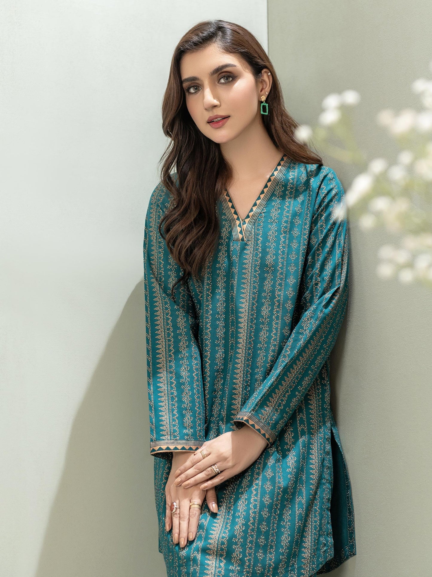 Khaddar Shirt-Paste Print (Unstitched)