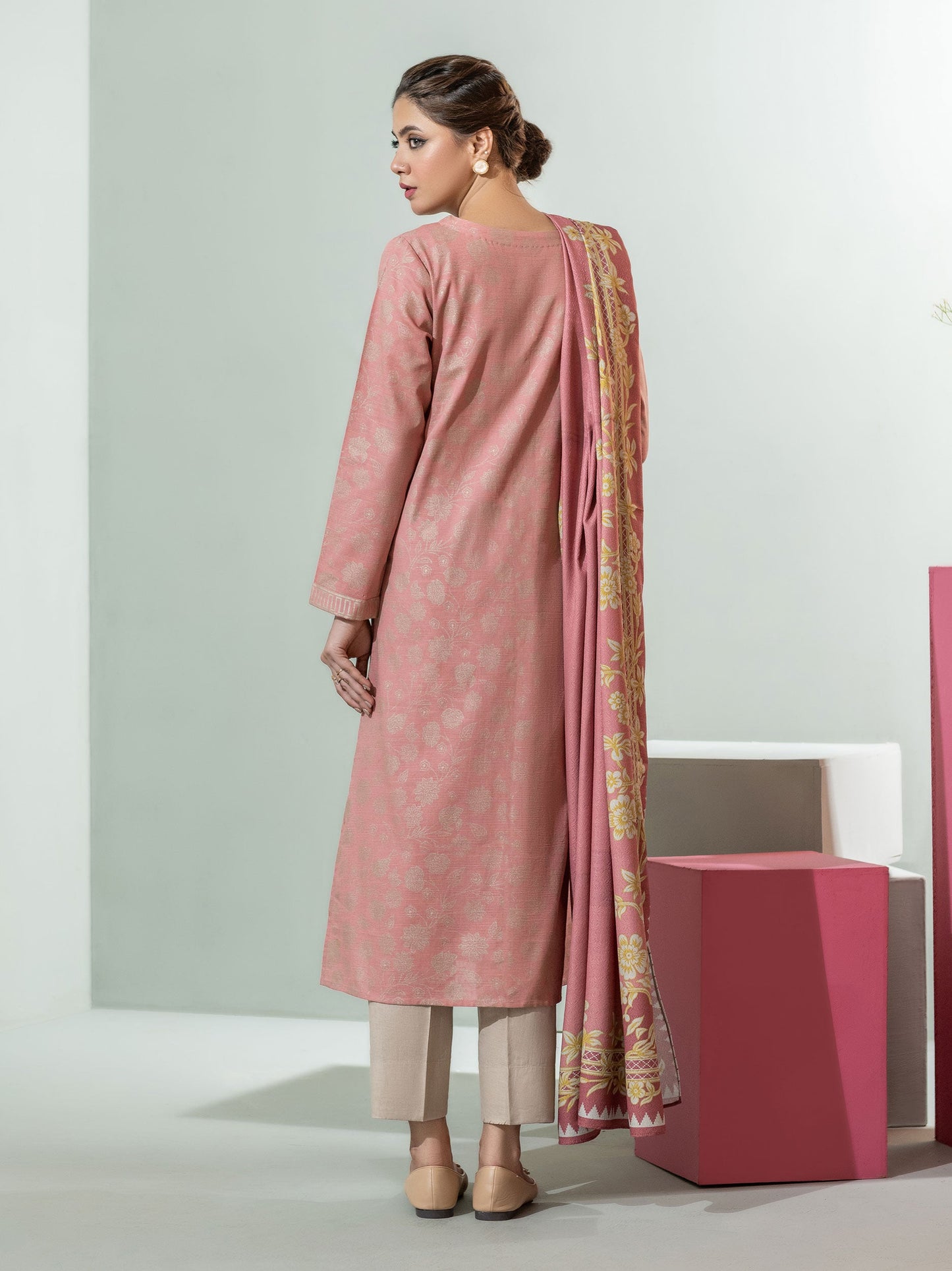 2 Piece Khaddar Suit-Paste Print(Unstitched)
