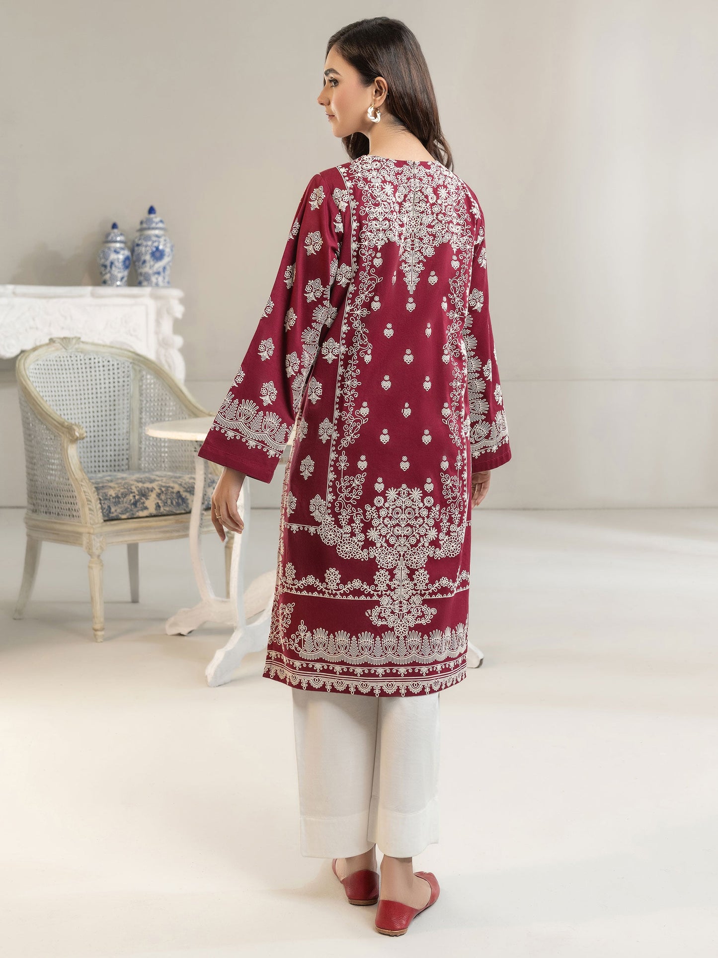 Winter Cotton Shirt-Embroidered(Unstitched)
