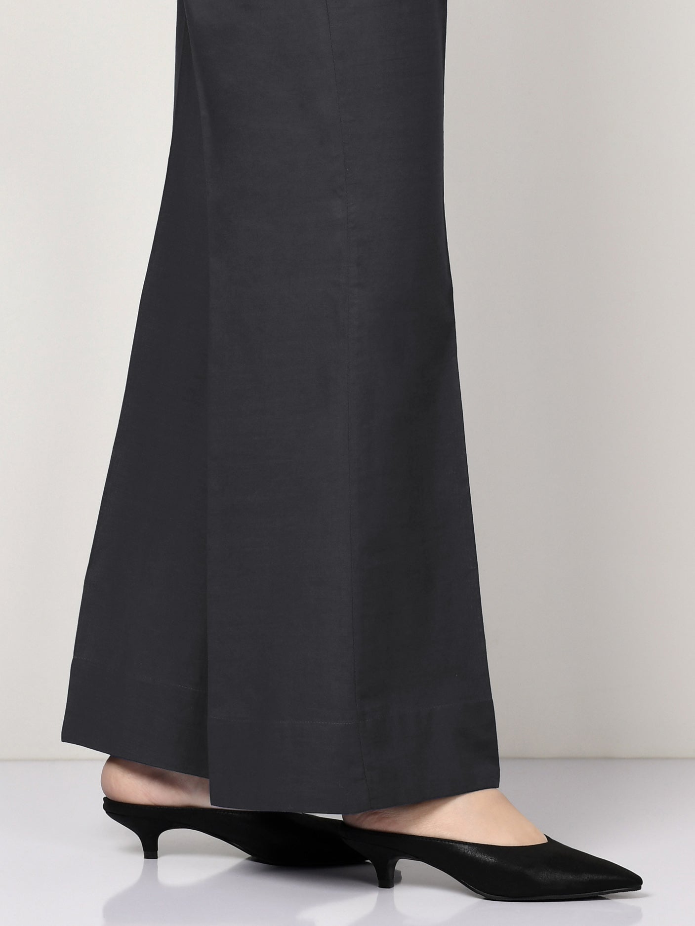 Unstitched Cambric Trouser -Greyish Black