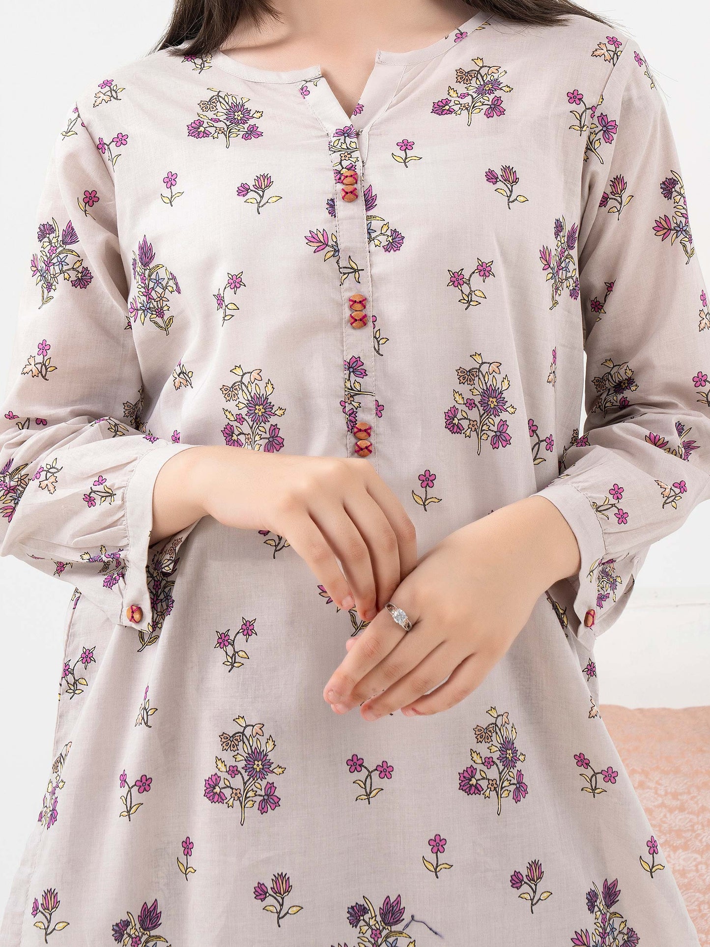 2 Piece Lawn Suit-Printed