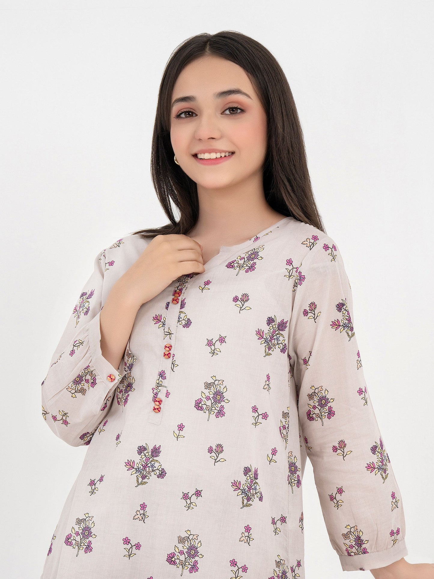 2 Piece Lawn Suit-Printed