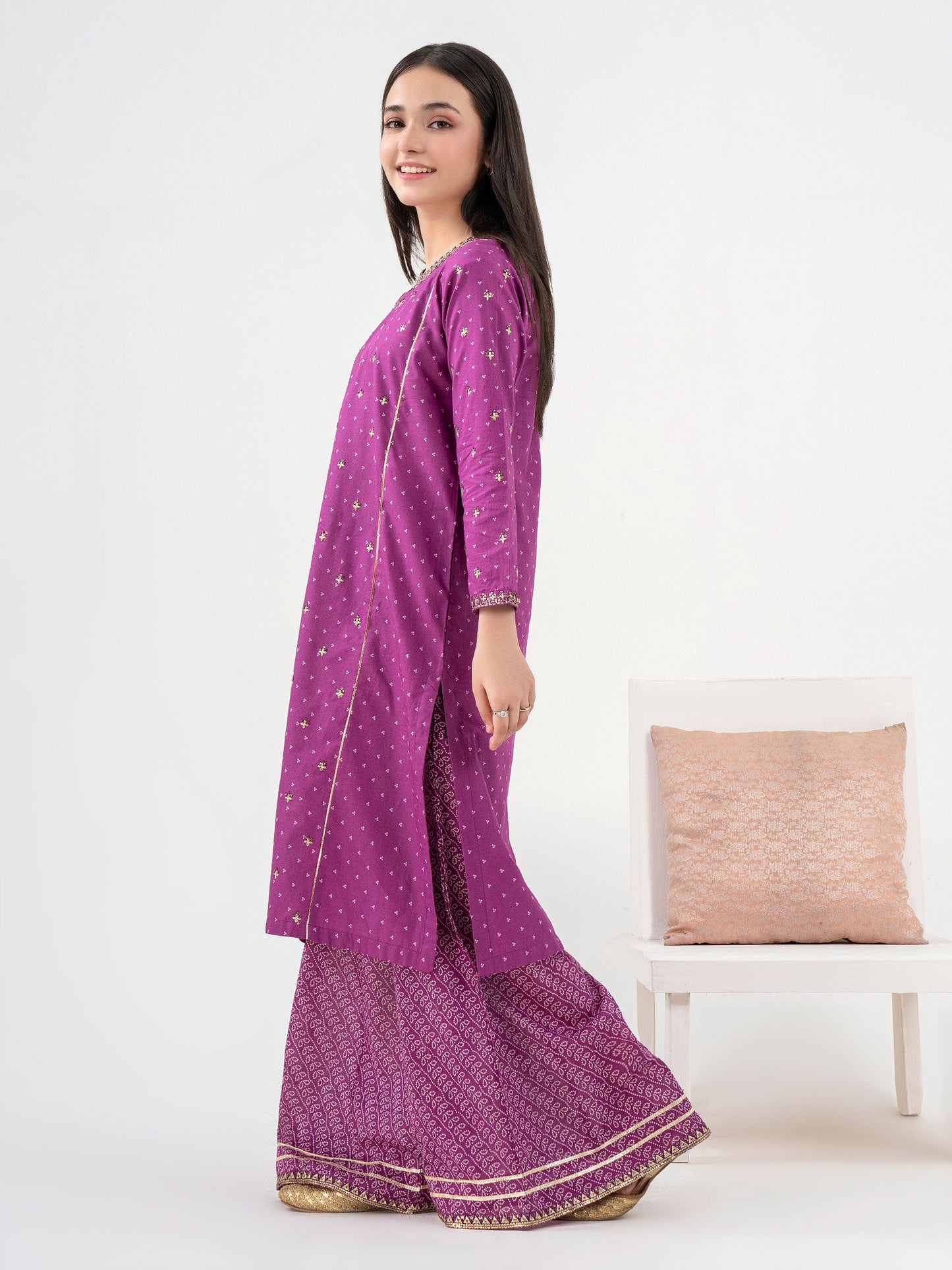 2 Piece Lawn Suit-Embroidered