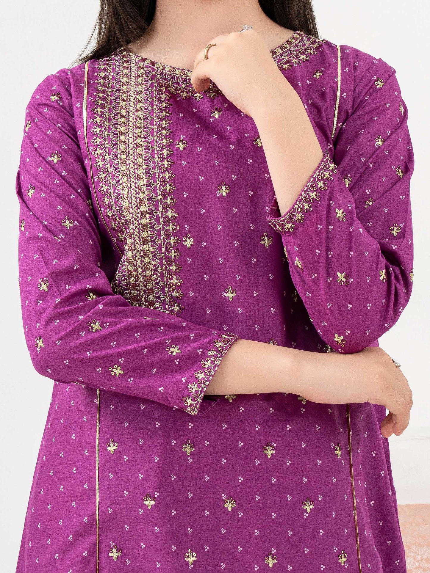 2 Piece Lawn Suit-Embroidered