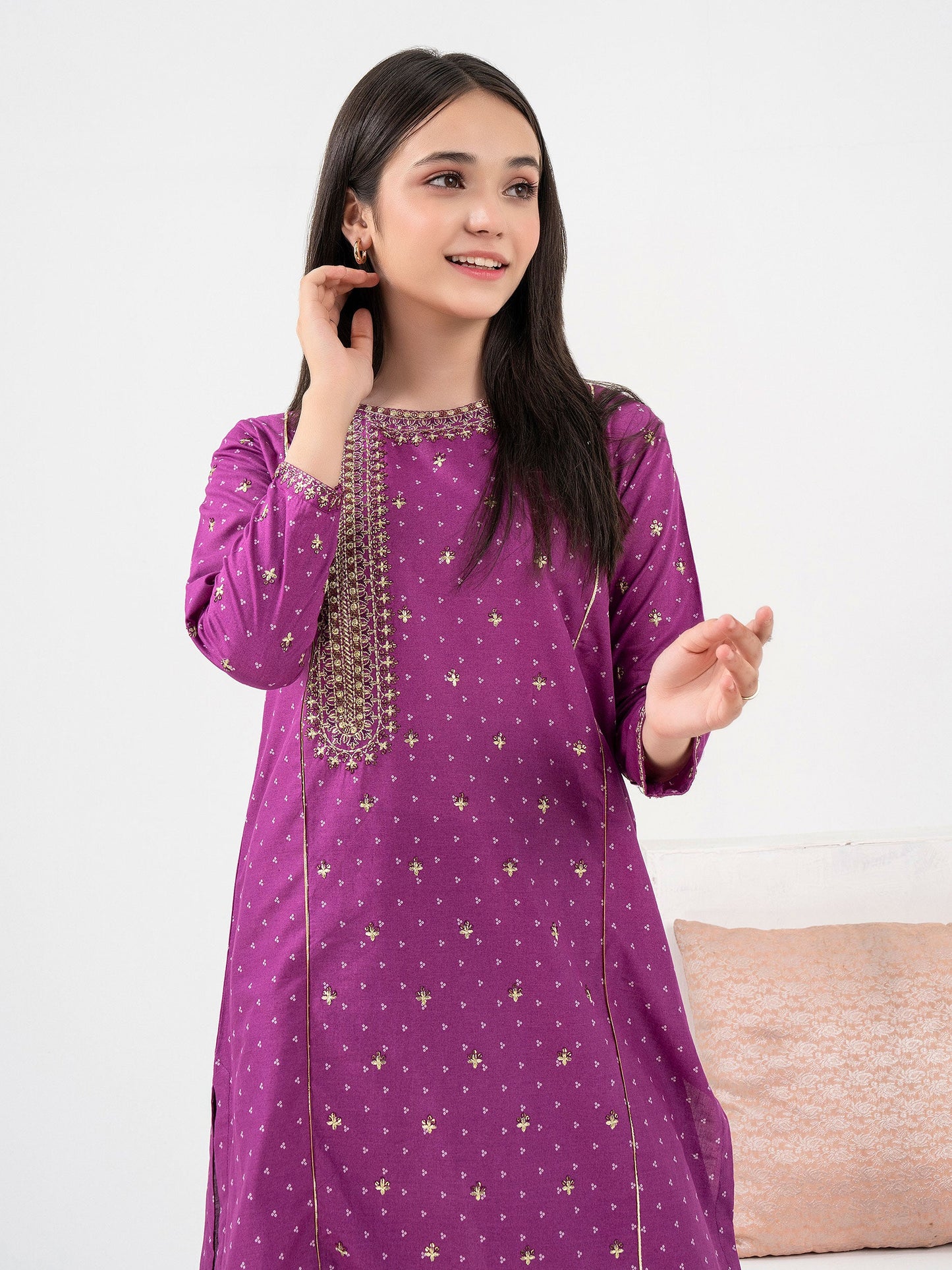 2 Piece Lawn Suit-Embroidered