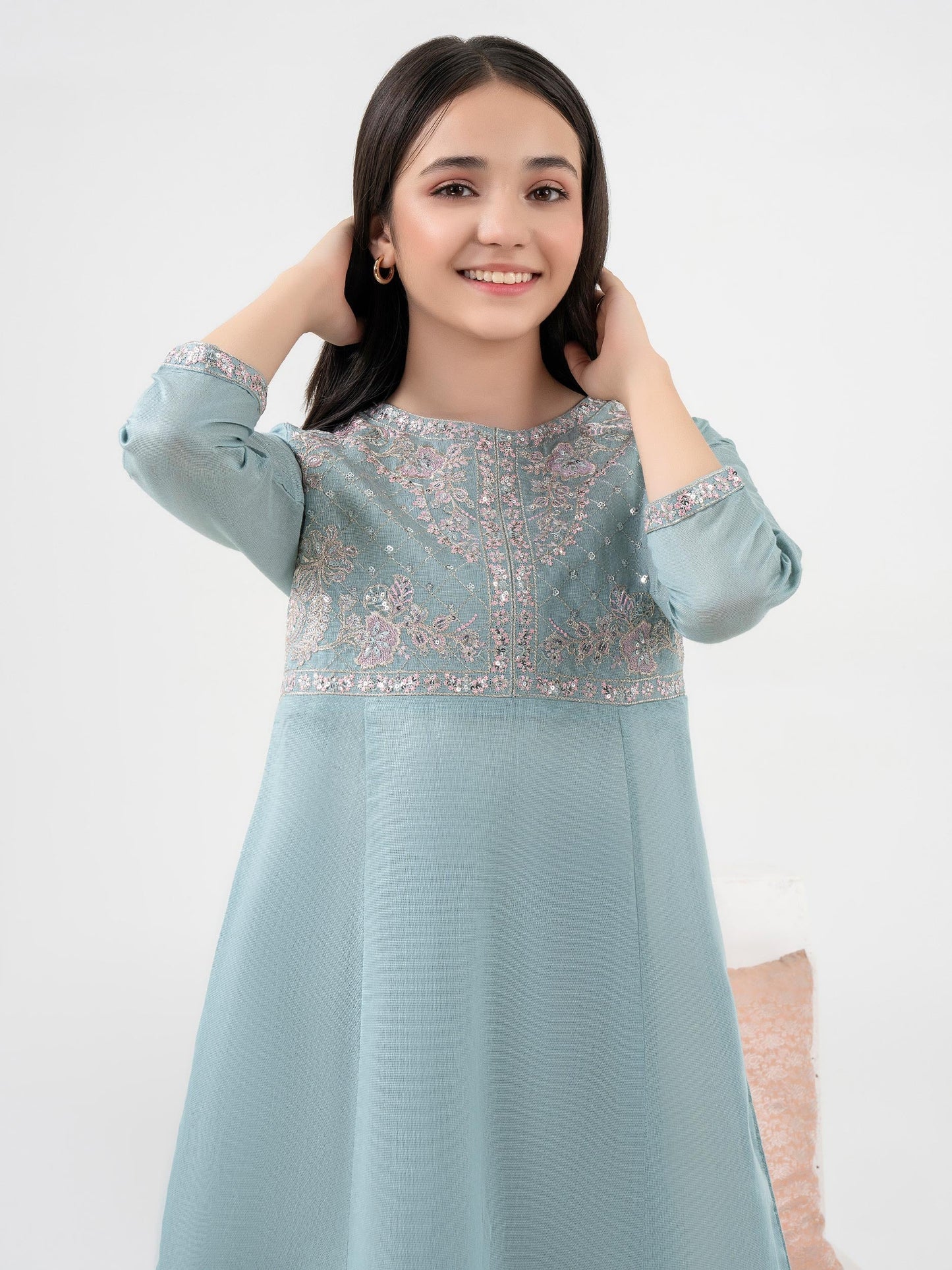 2 Piece Lawn Suit-Embroidered