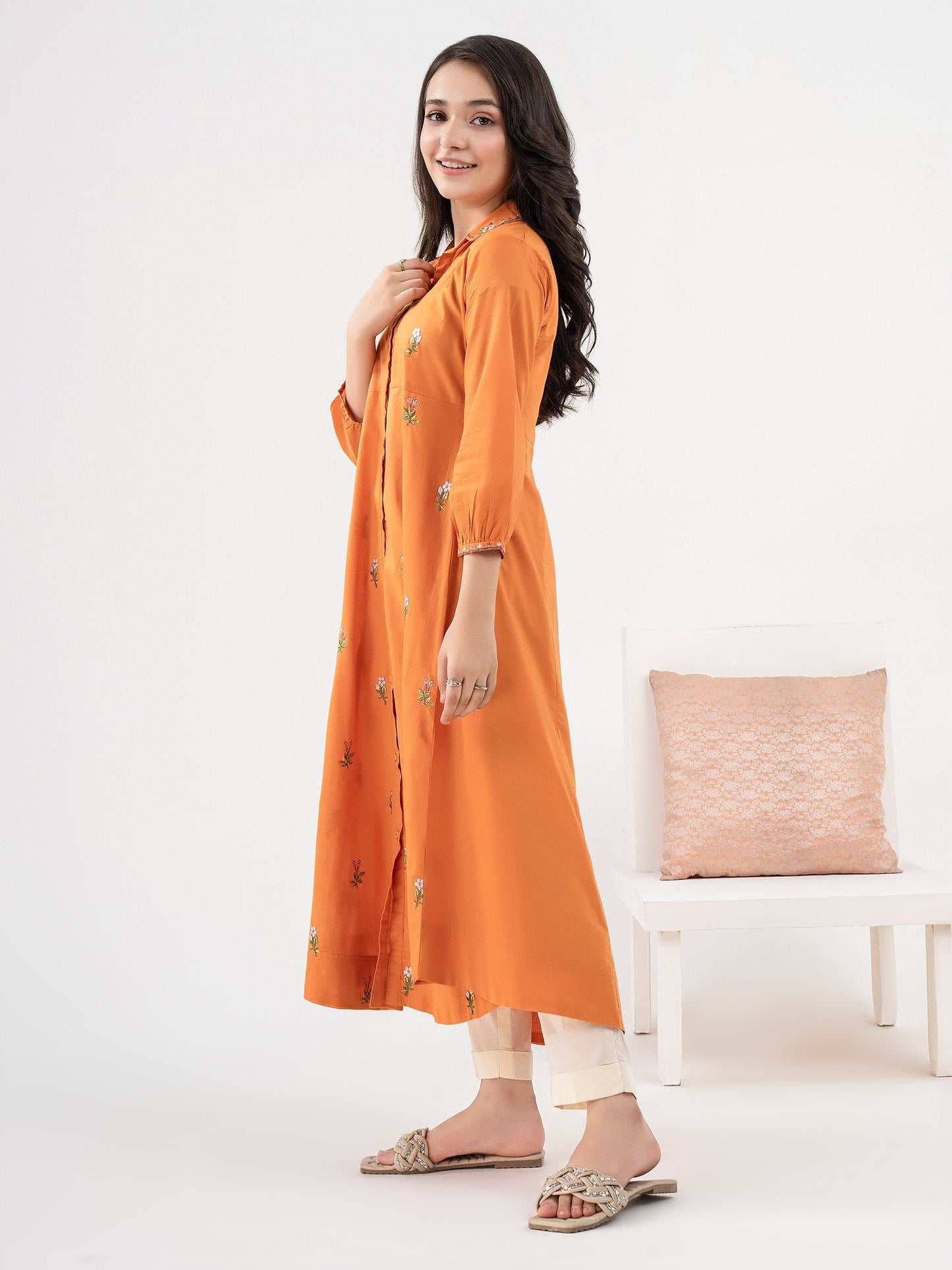 Lawn Tunic- Embroidered
