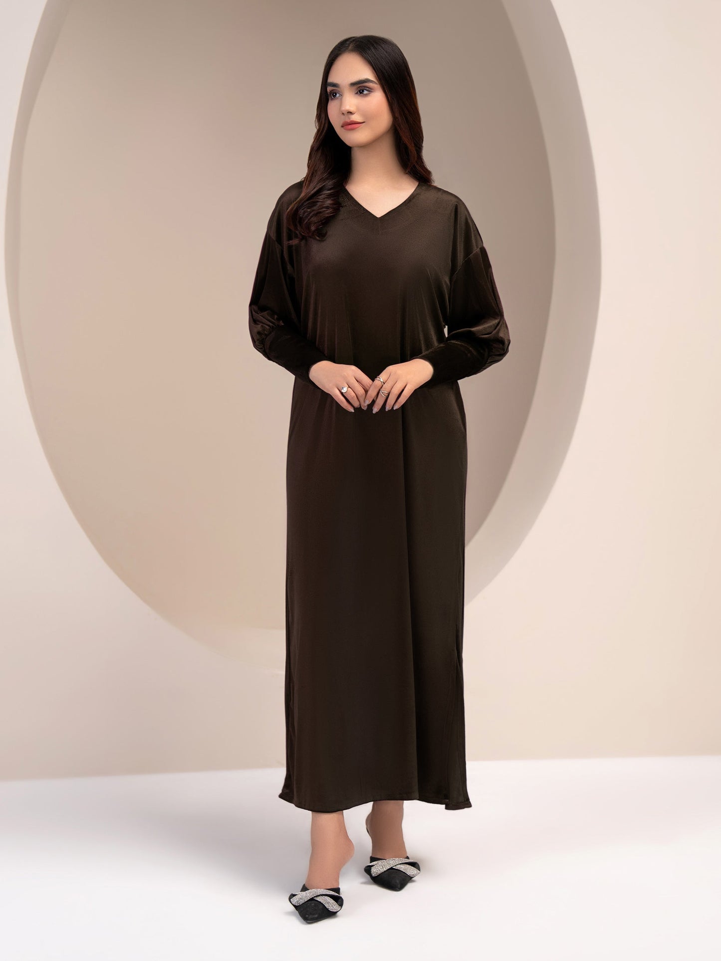 Dyed Velvet Dress