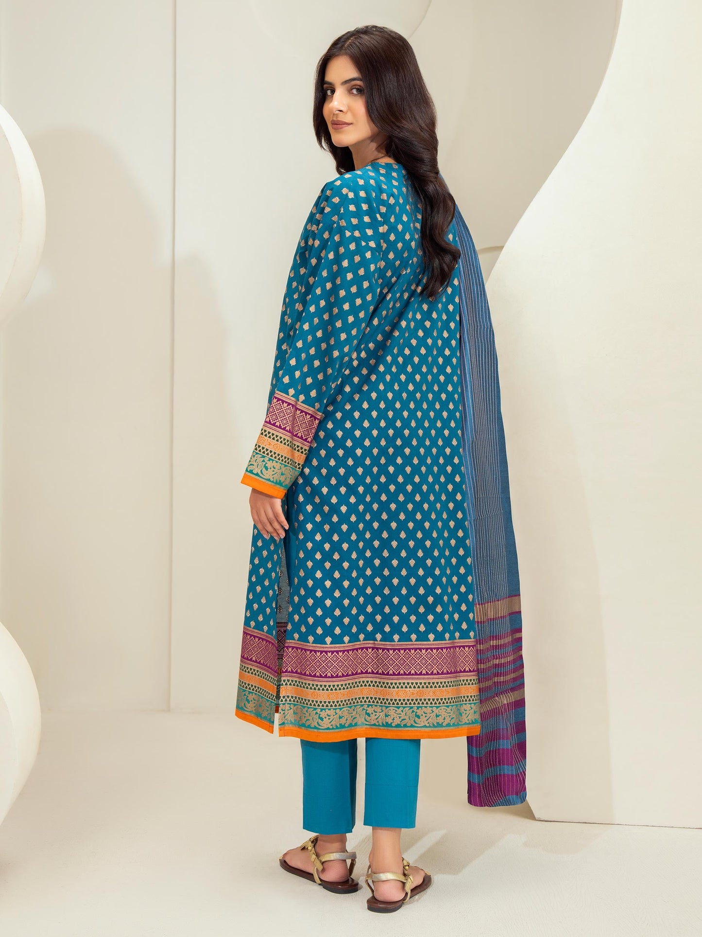 3 Piece Lawn Suit-Paste Print (Unstitched)