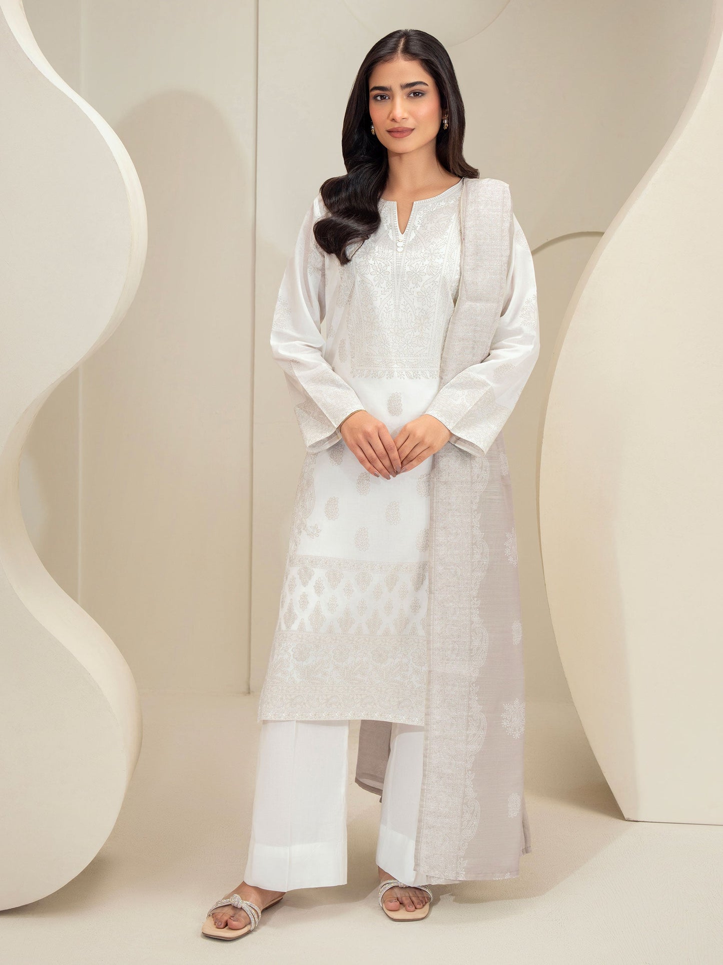 3 Piece Lawn Suit-Printed (Unstitched)