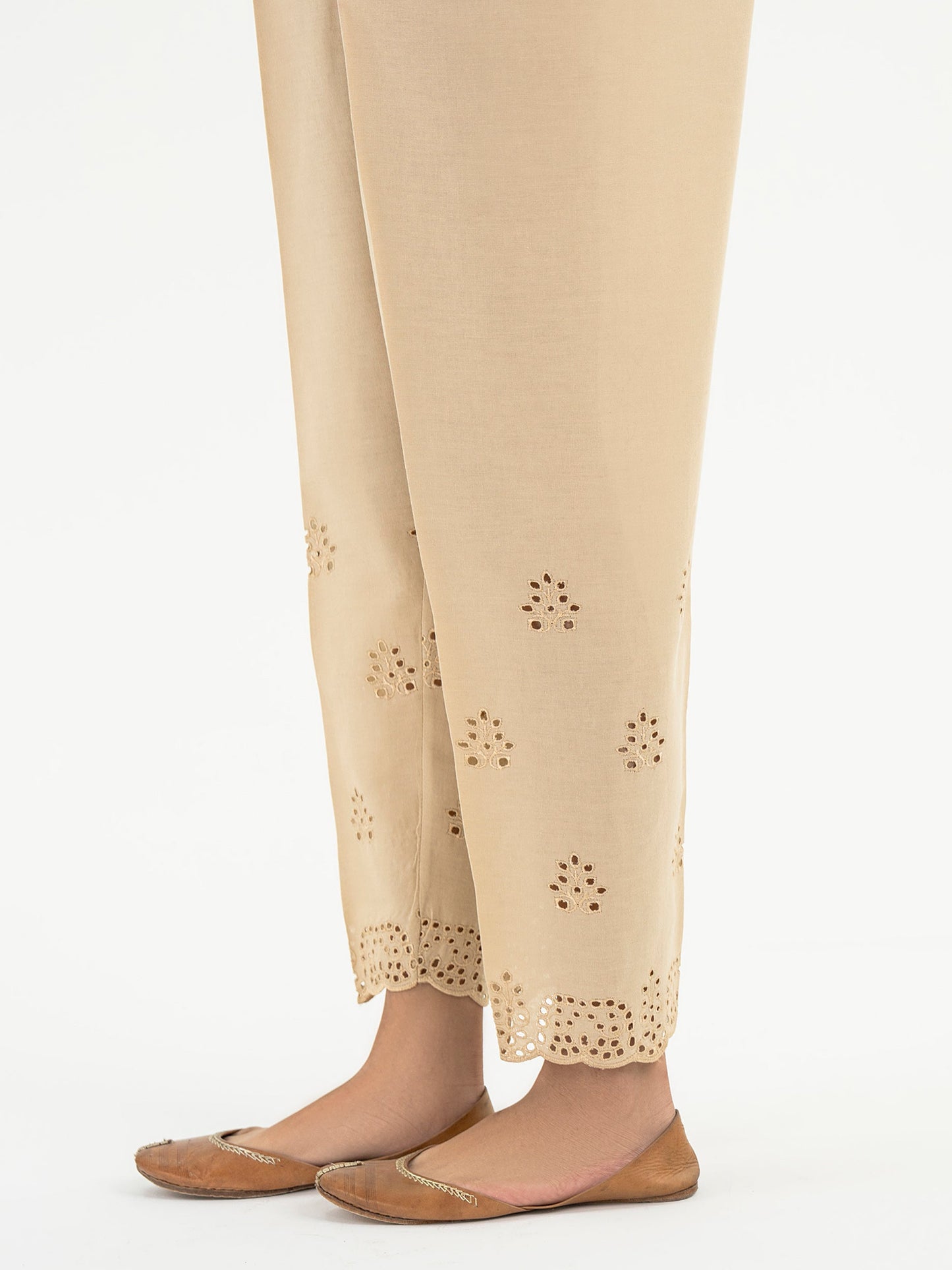 Embroidered Khaddar Trouser (Pret)