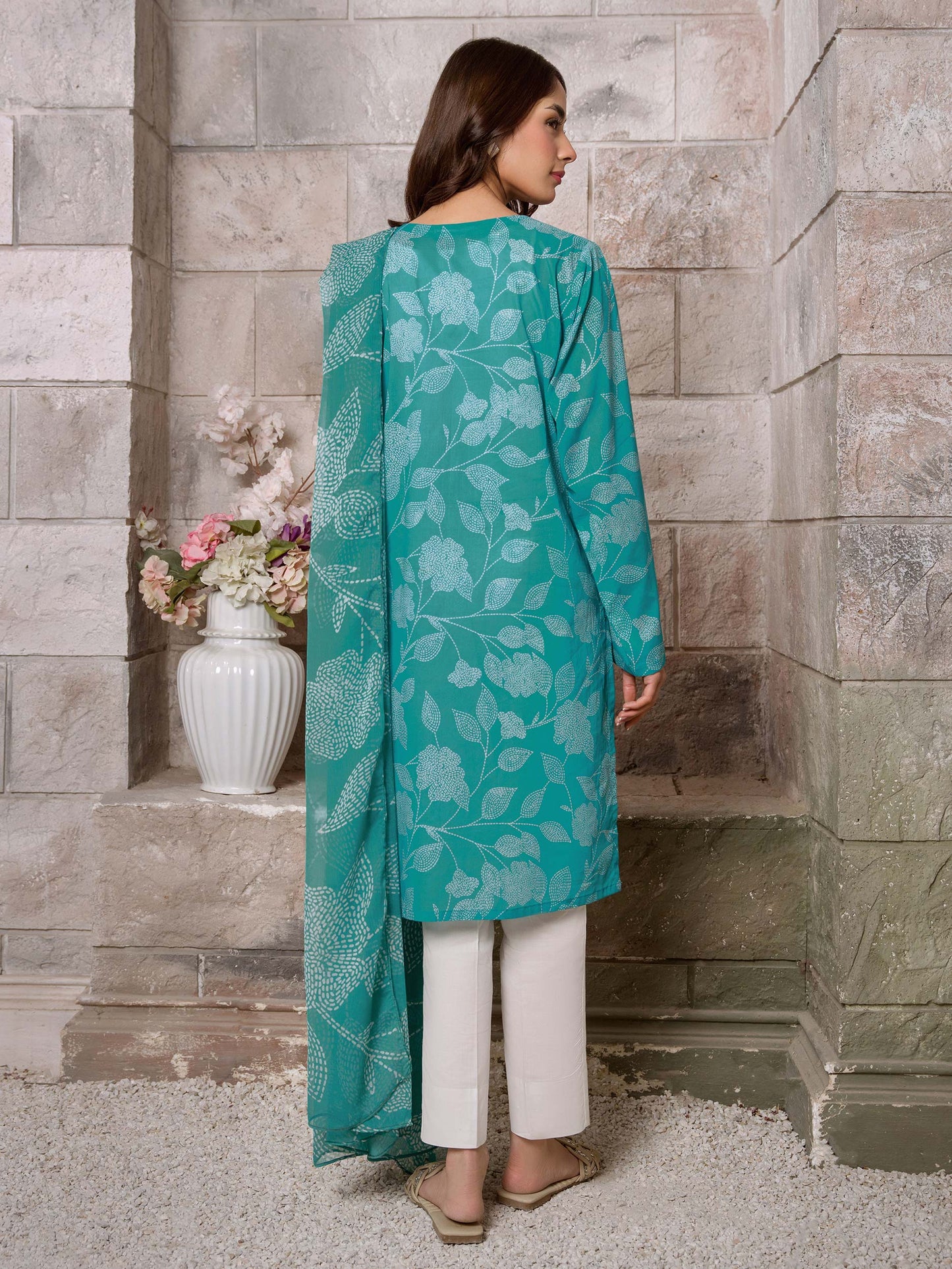 2 Piece Lawn Suit-Printed (Unstitched)