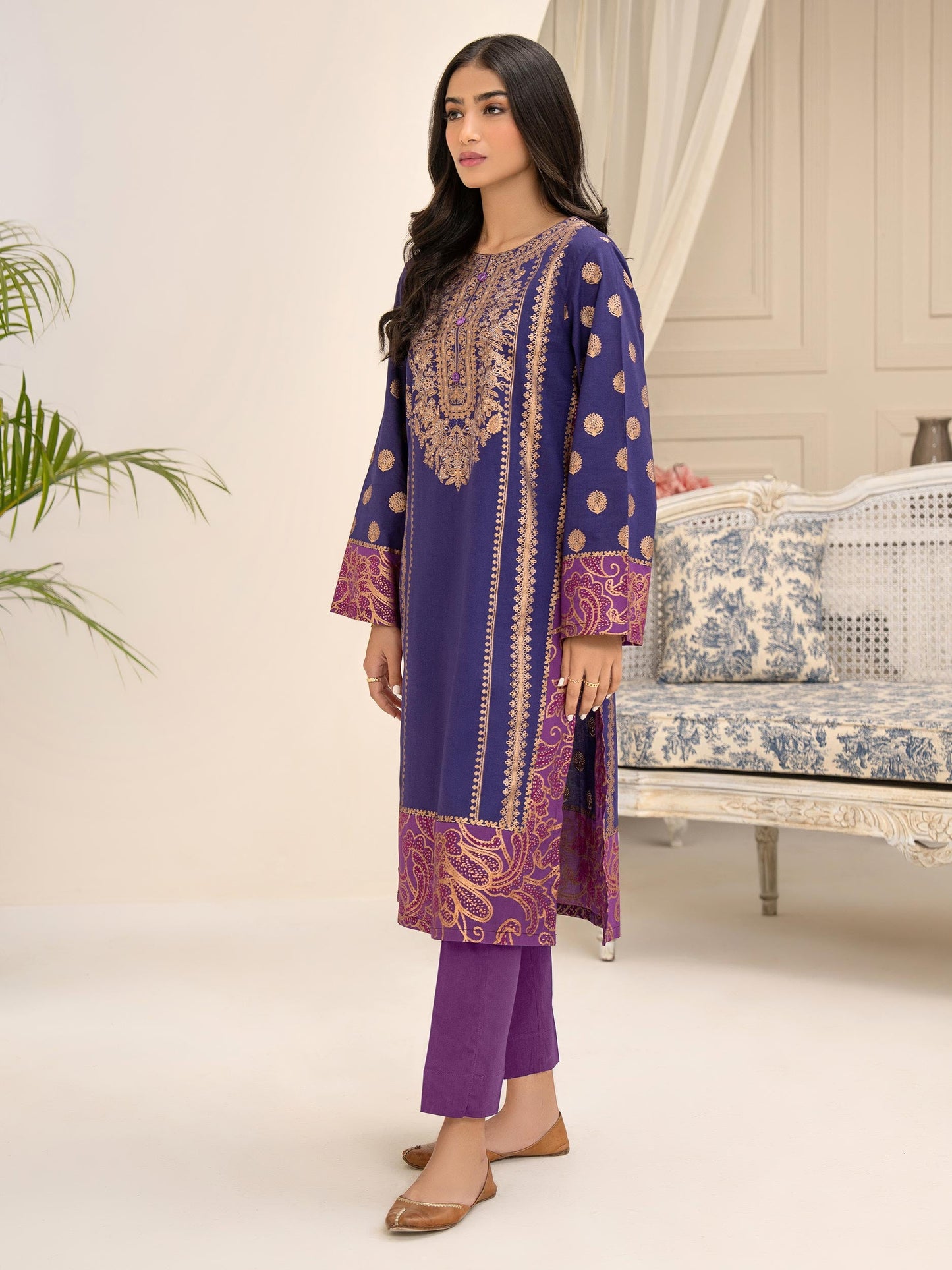 2 Piece Lawn Suit-Paste Print (Unstitched)