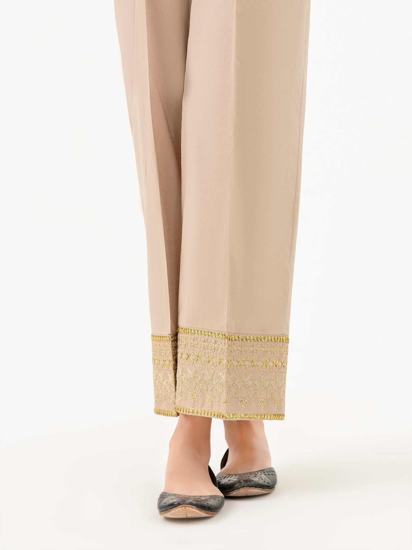 Cambric Trouser-Embroidered (Pret)