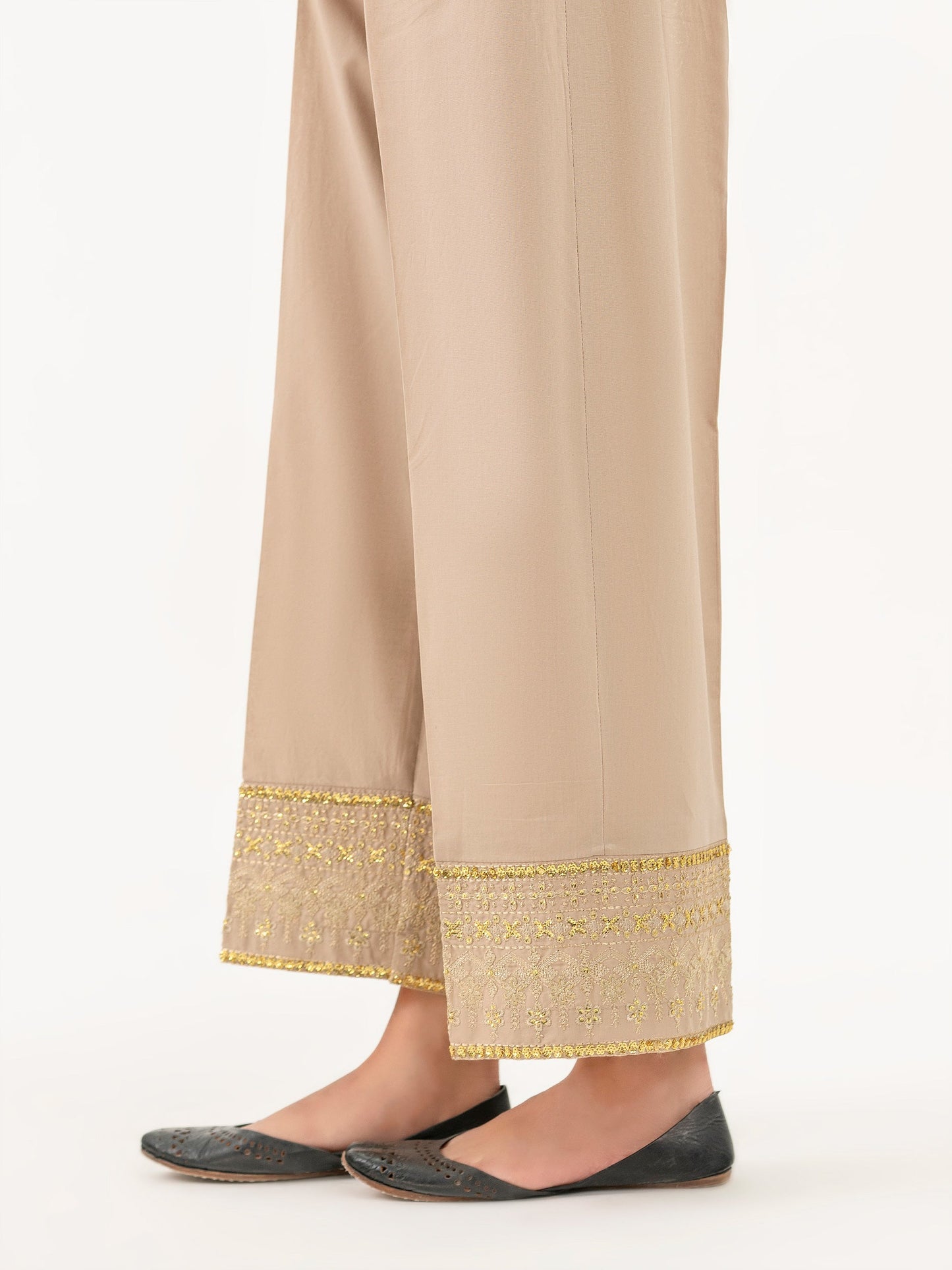Cambric Trouser-Embroidered (Pret)