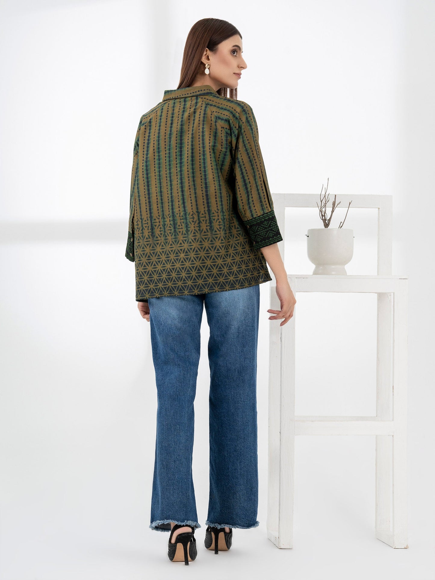 Embroidered Cambric Top