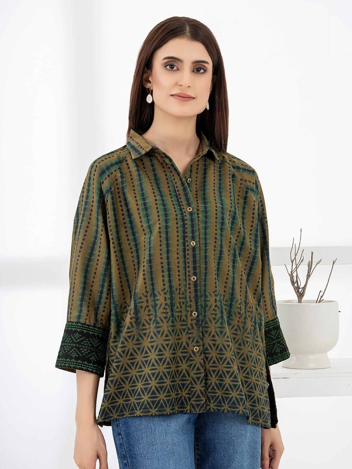 Embroidered Cambric Top