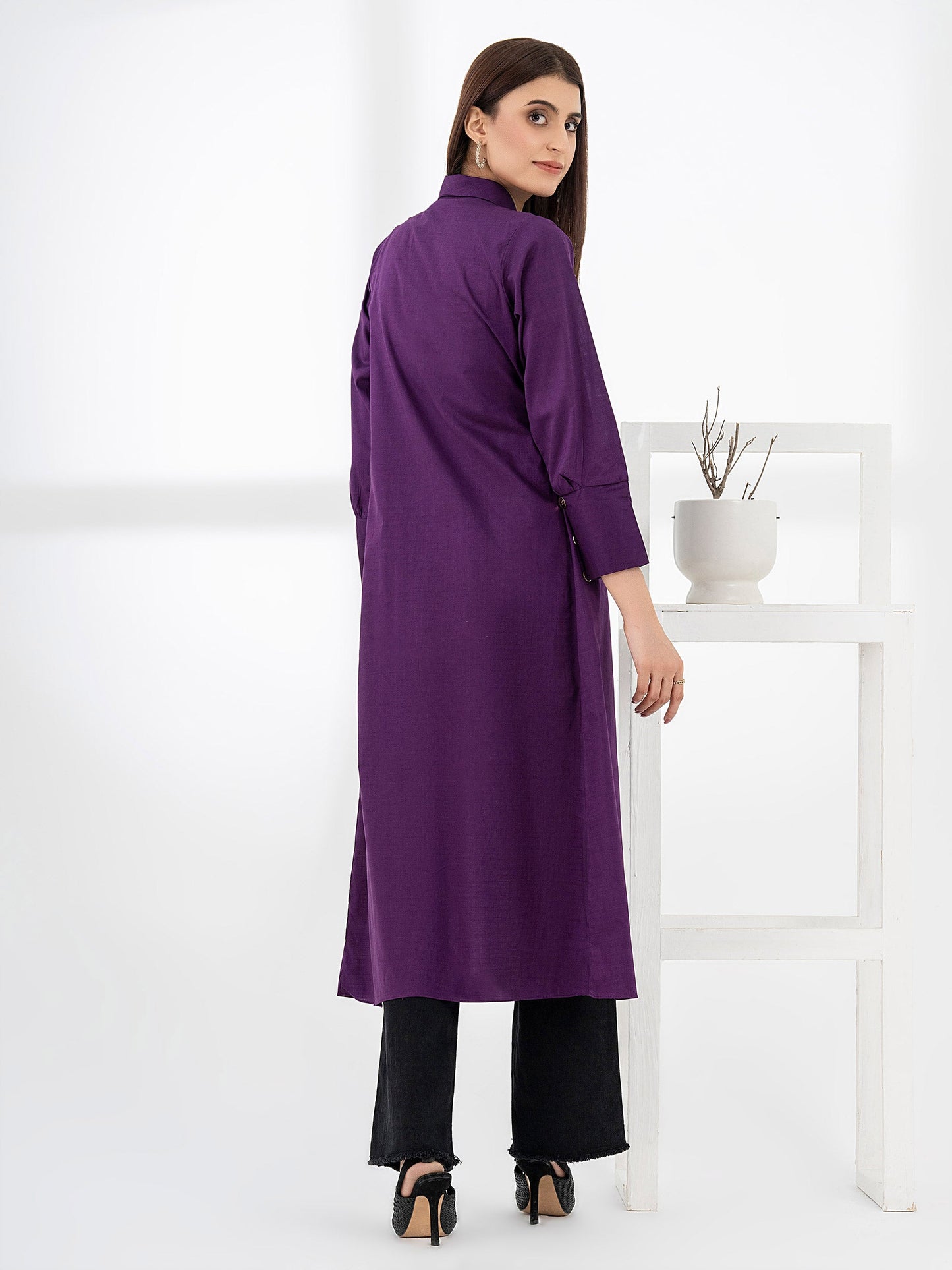 Lawn Cardigan-Dyed (Pret)